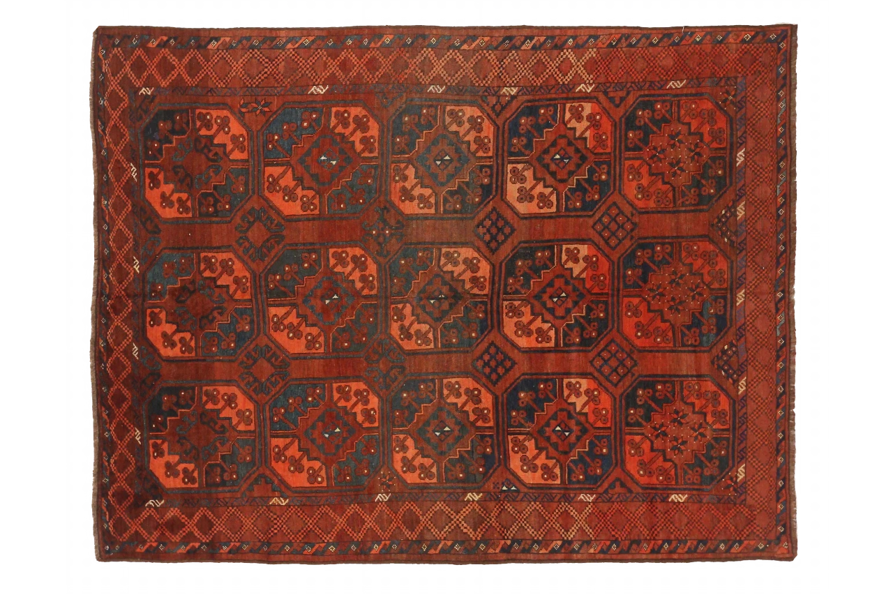 Antique Afghanistan Traditional Rug 72504