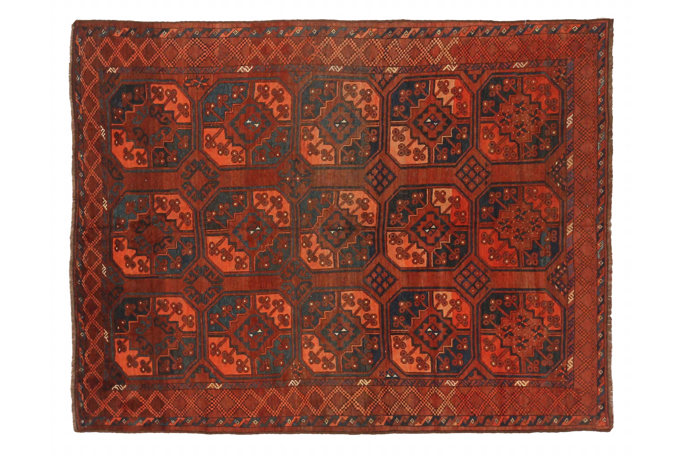 Antique Afghanistan Traditional Rug 72504