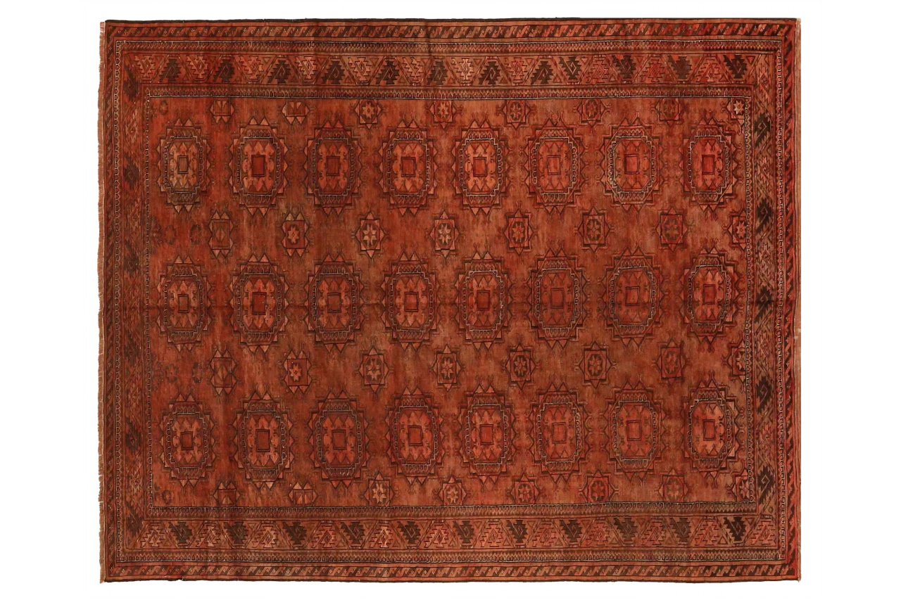 Antique Afghanistan Traditional Rug 72515