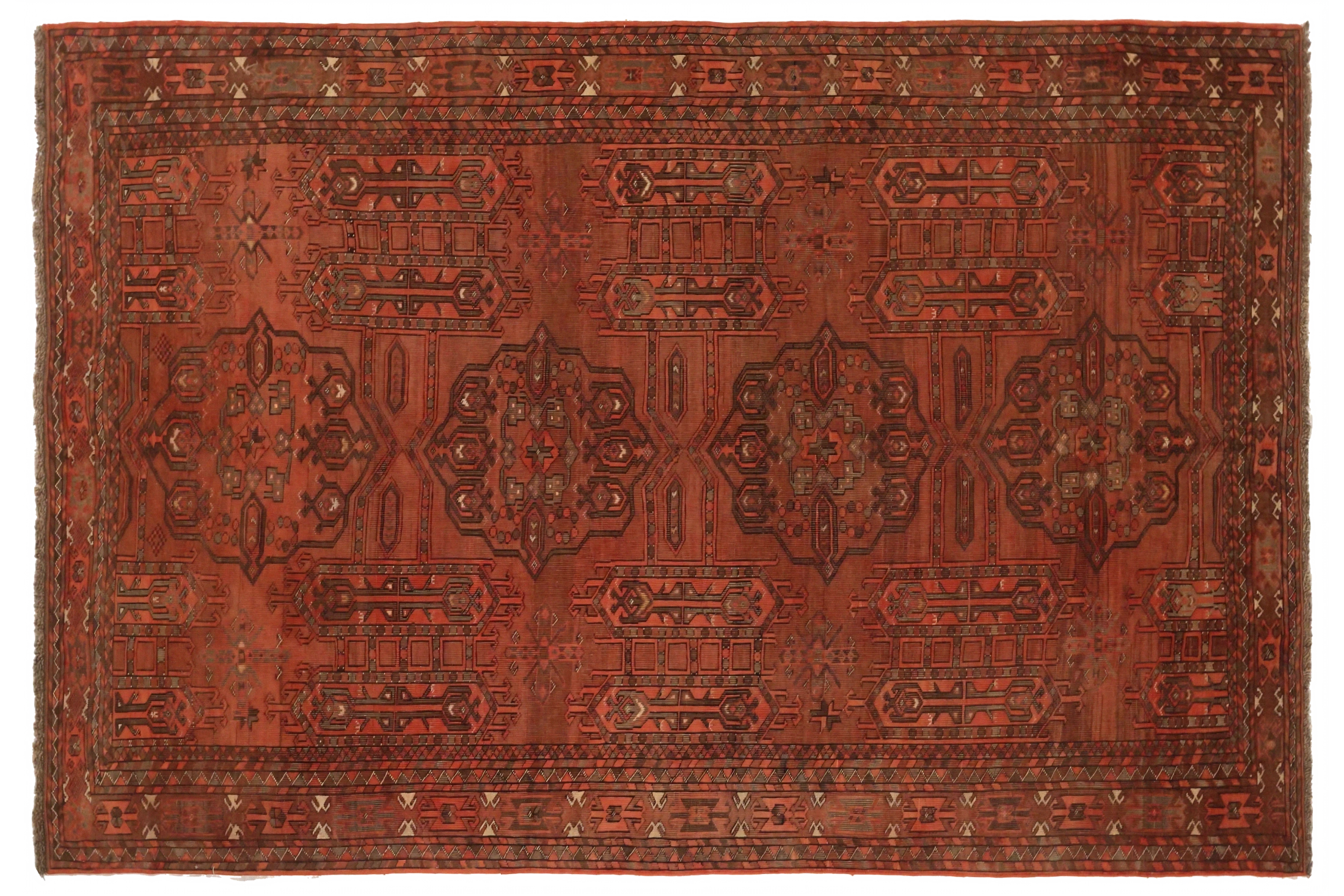 Antique Afghanistan Traditional Rug 72521