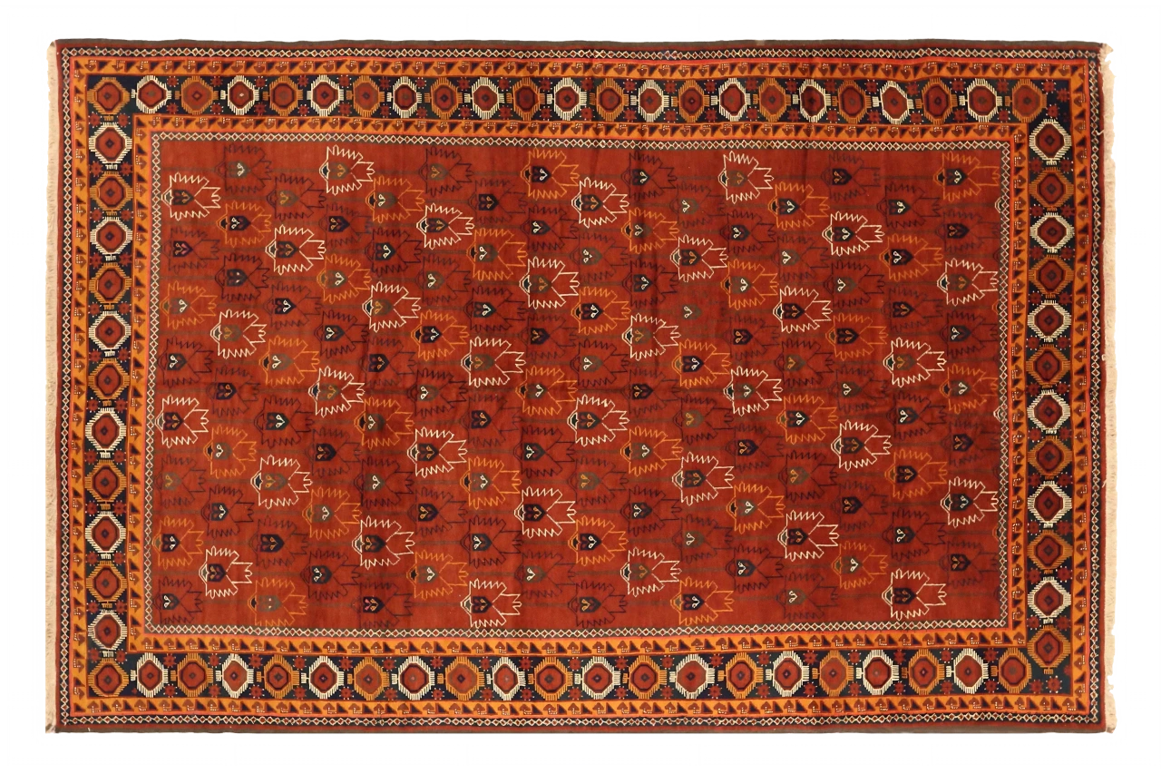Antique Afghanistan Transitional Rug 72535