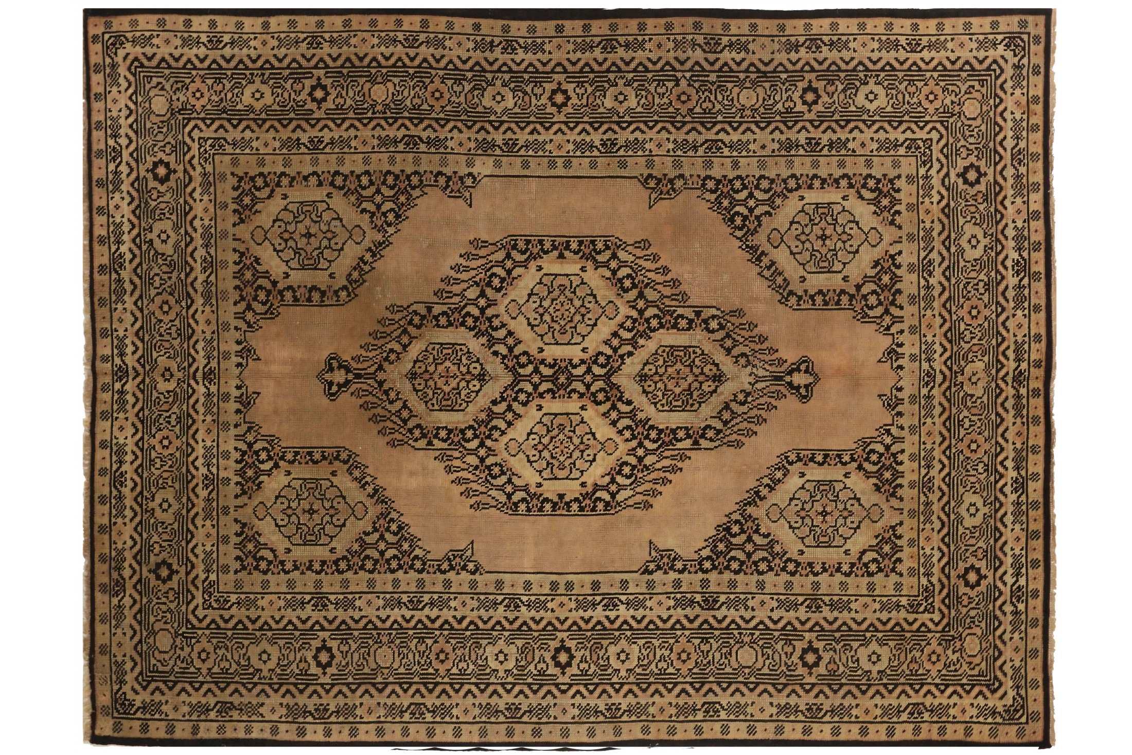 Antique Turkey Oushak Traditional Rug 72536