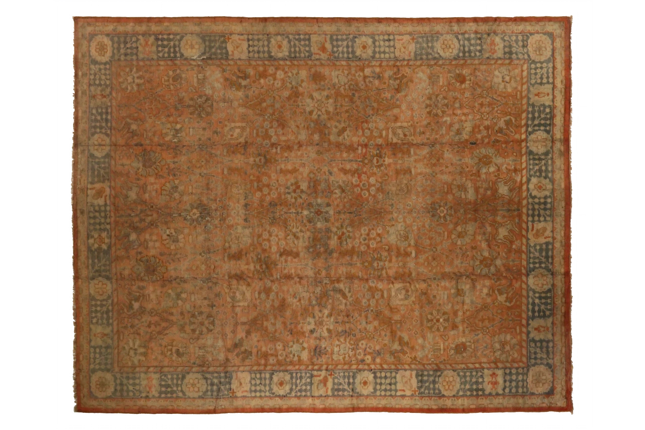 Antique Turkey Oushak Transitional Rug 72541