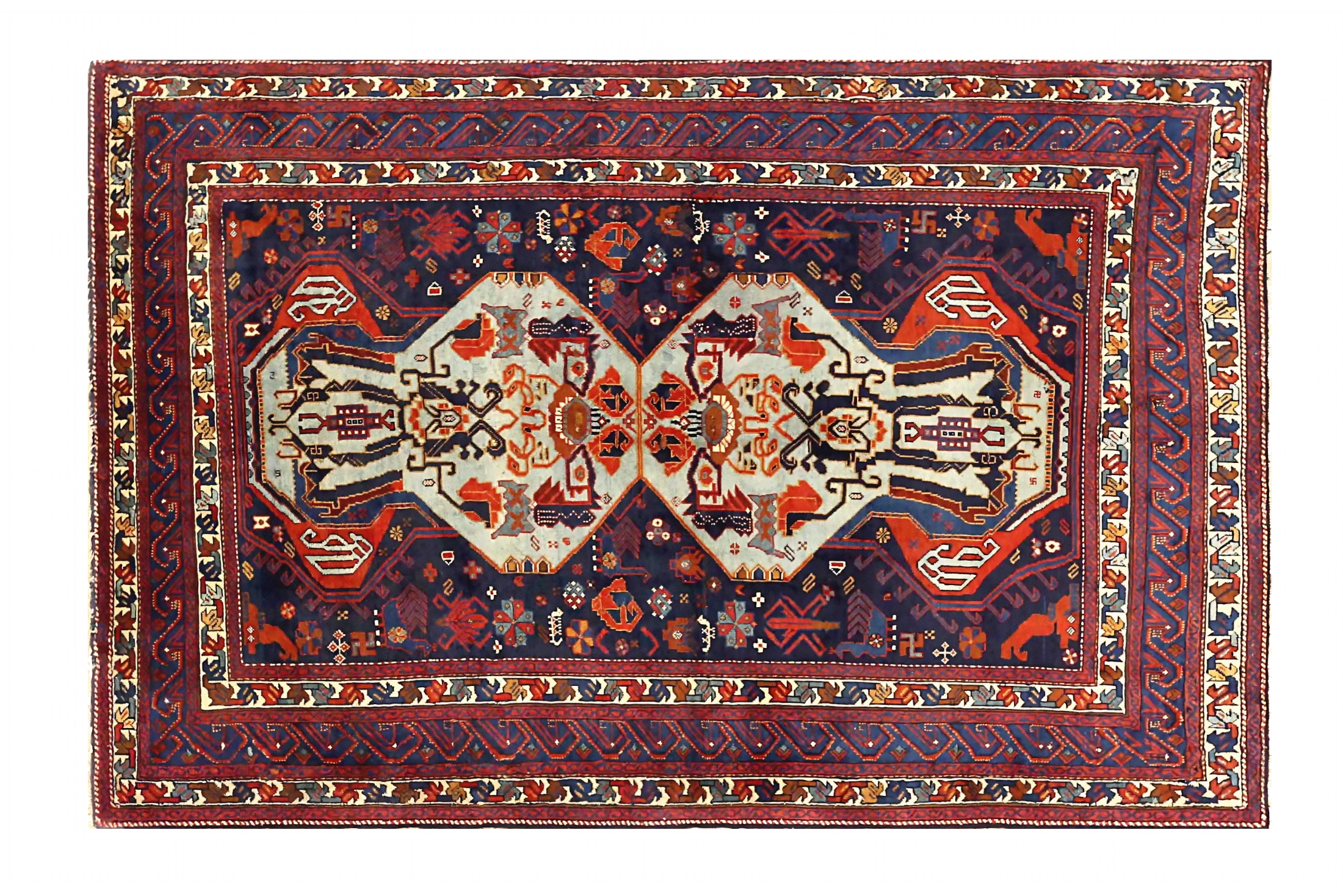 Antique Russia Traditional Rug 72542