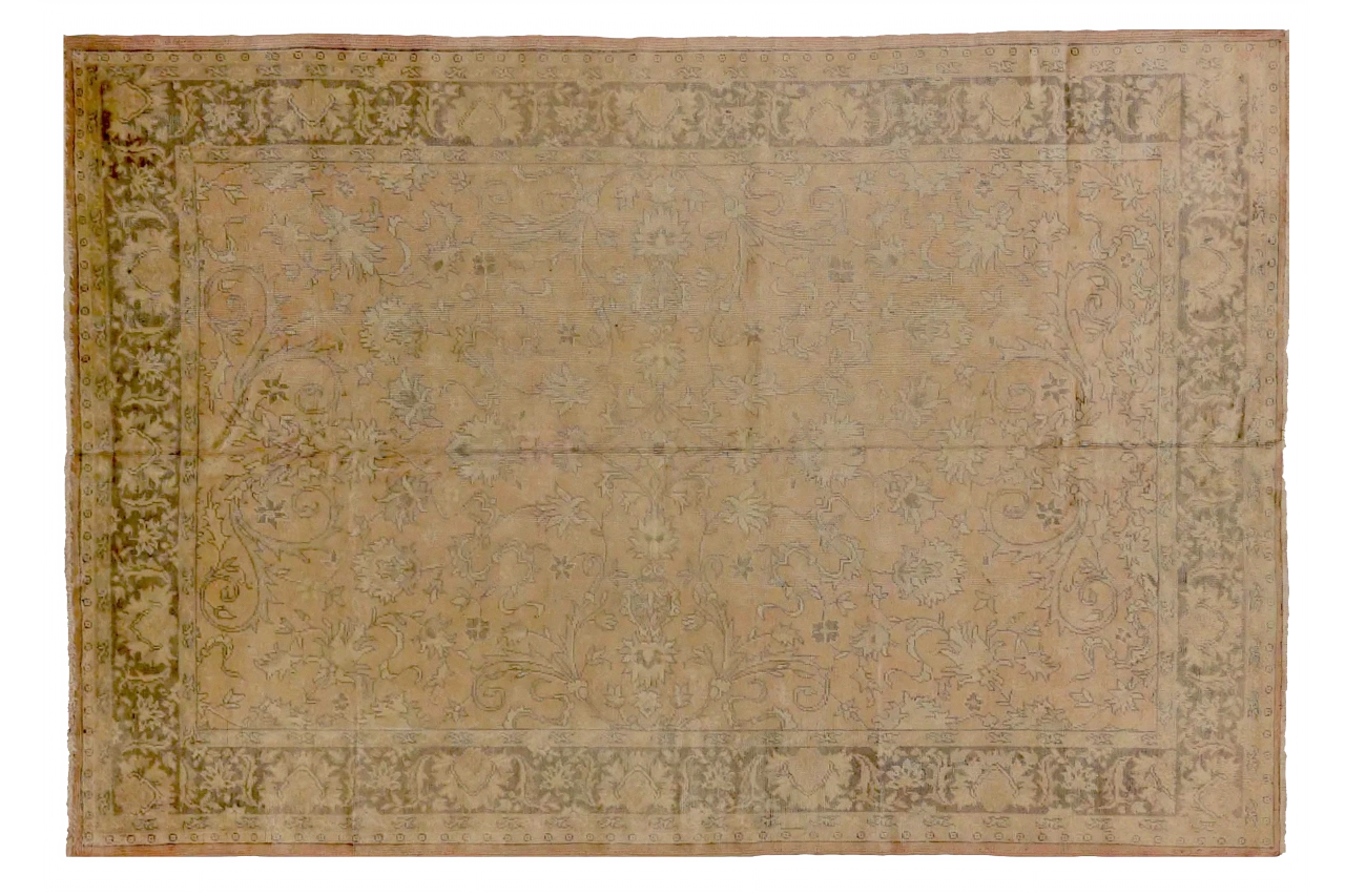 Antique Turkey Oushak Transitional Rug 72544