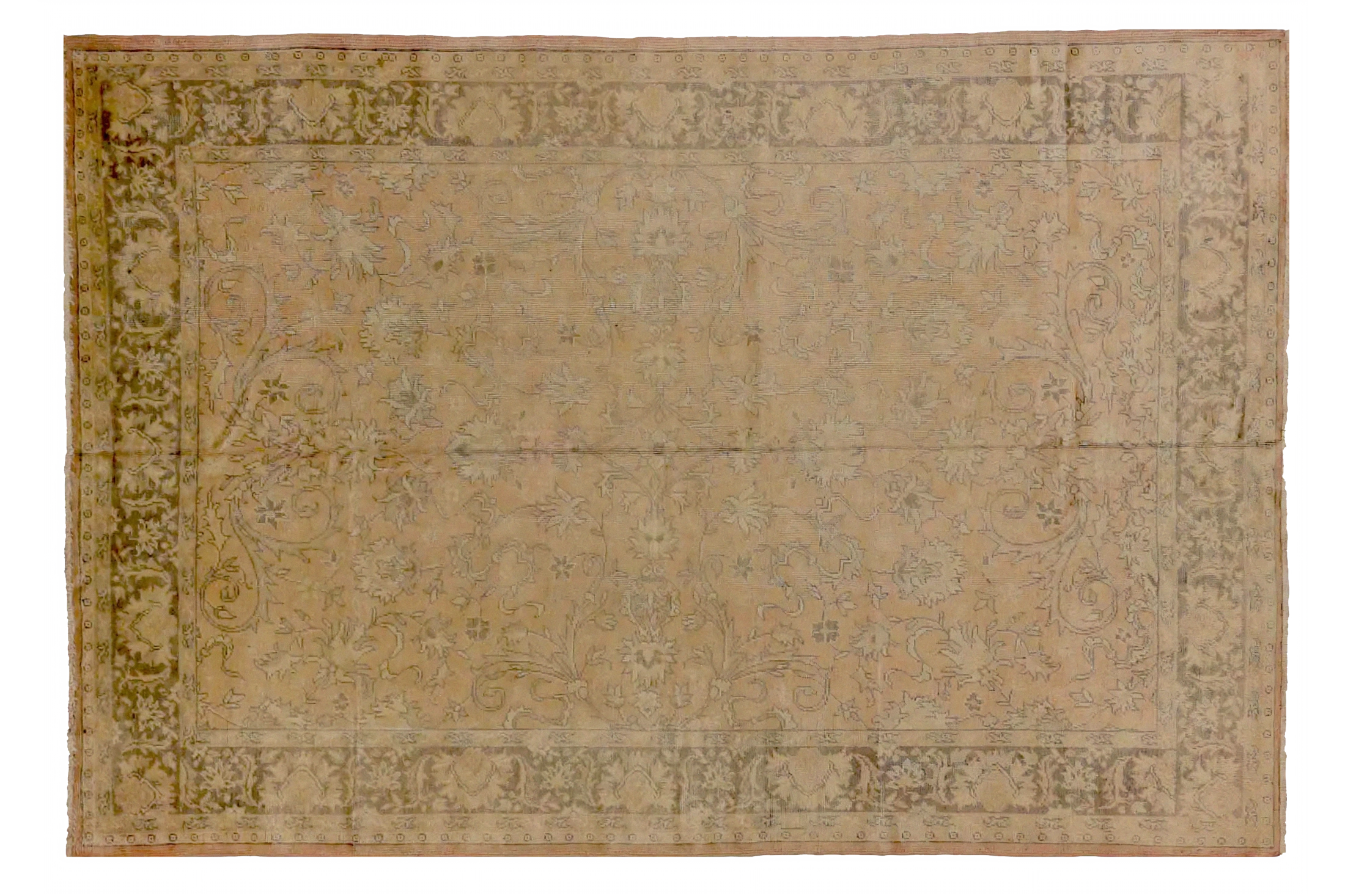 Antique Turkey Oushak Transitional Rug 72544