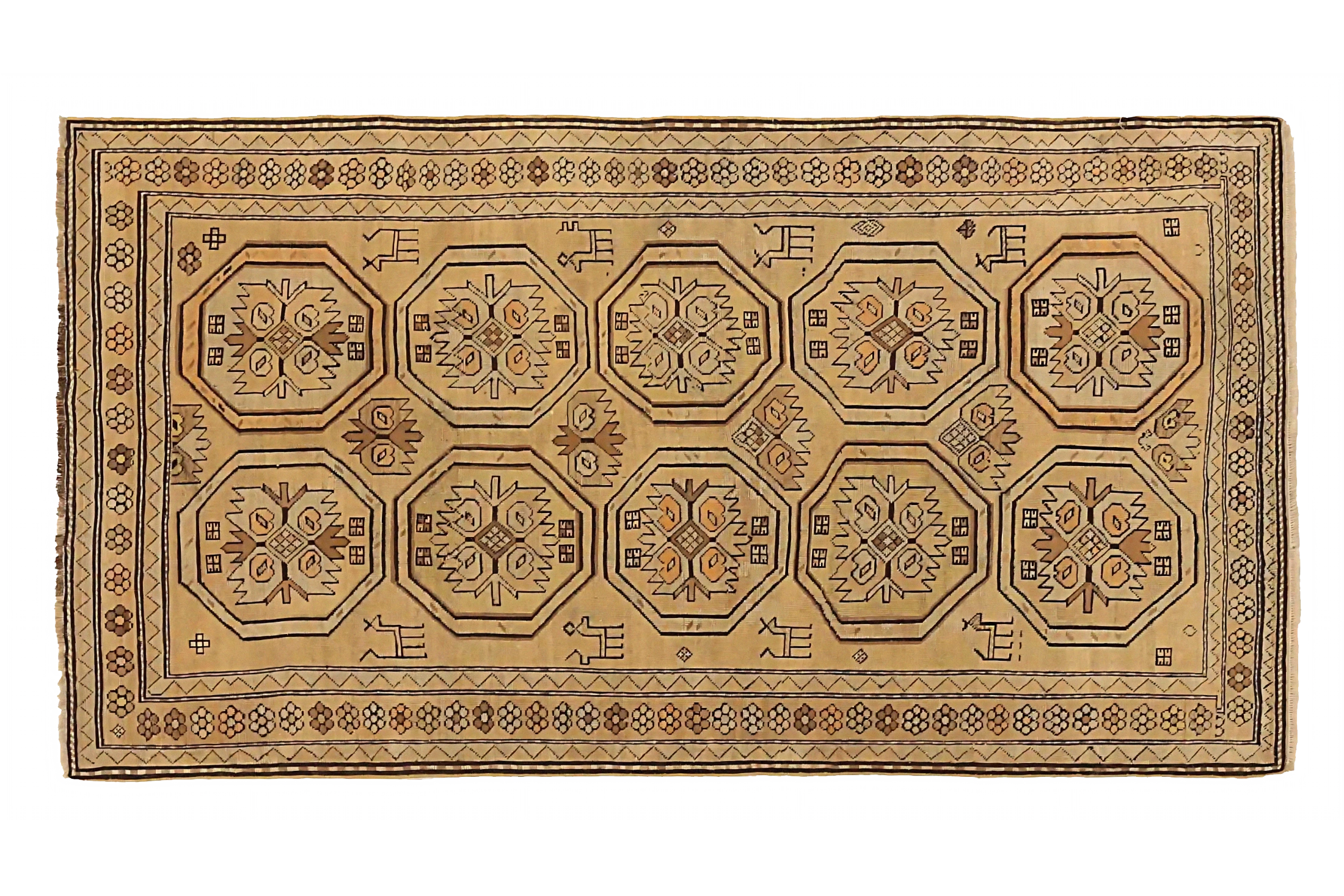 Antique Russia Shirvan Transitional Rug 72545