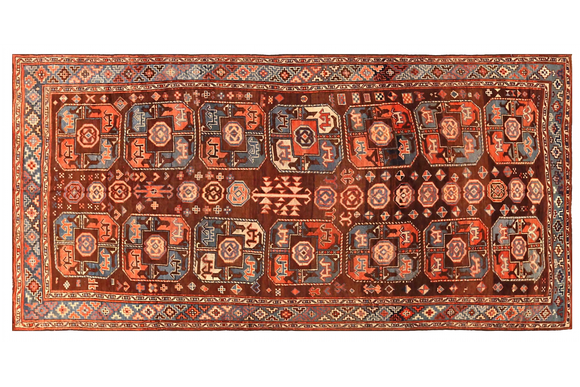 Antique Uzbekistan Traditional Rug 72548