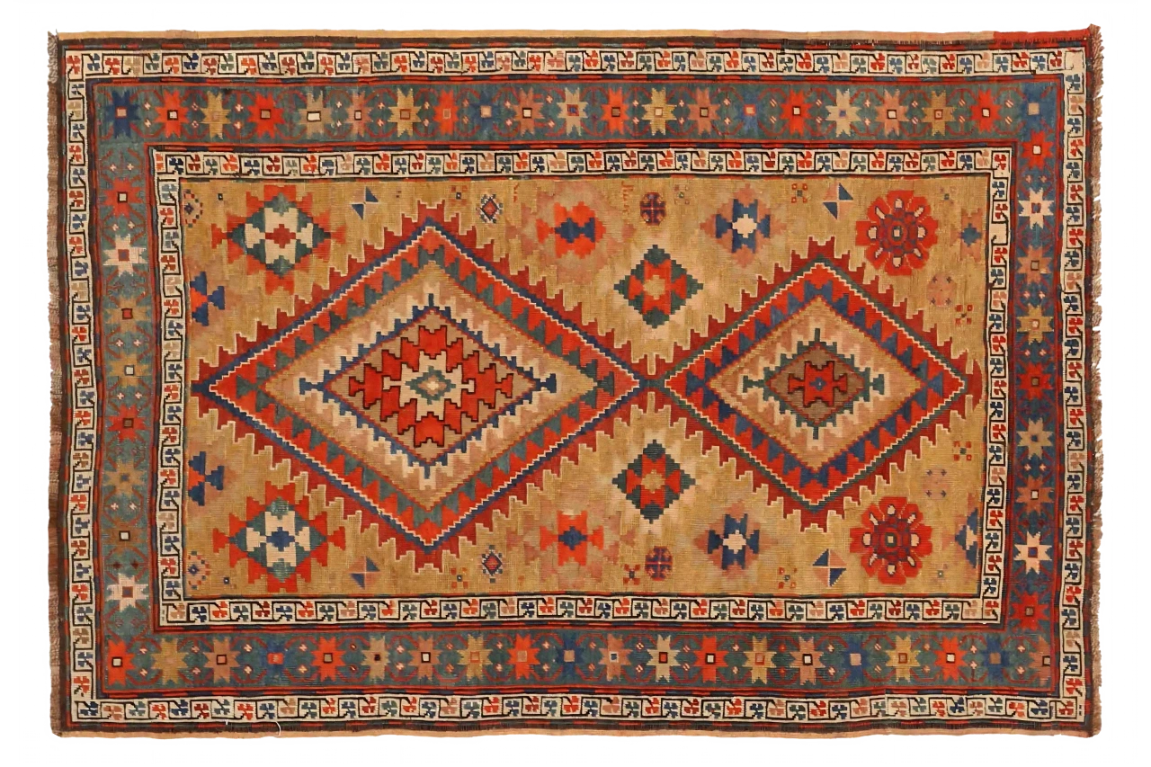 Antique Russia Karabagh Transitional Rug 72549