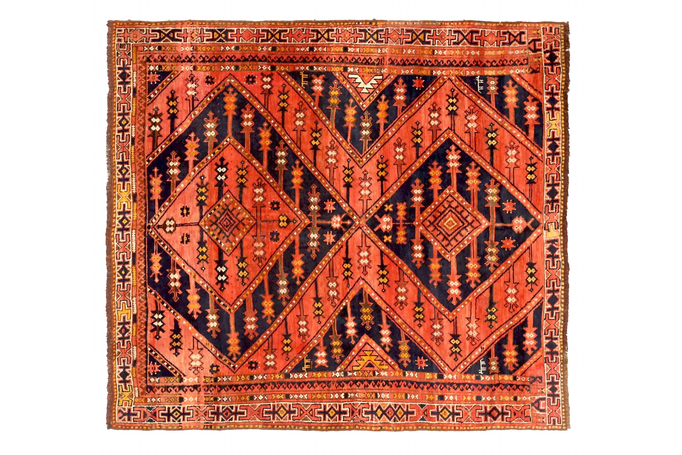 Antique Russia Uzbak Traditional Rug 72555