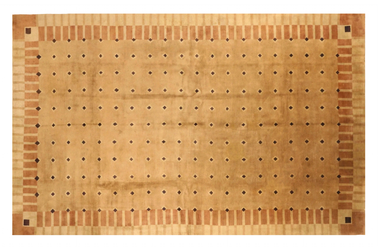 Antique Nepal Bijar Modern / Contemporary Rug 72572