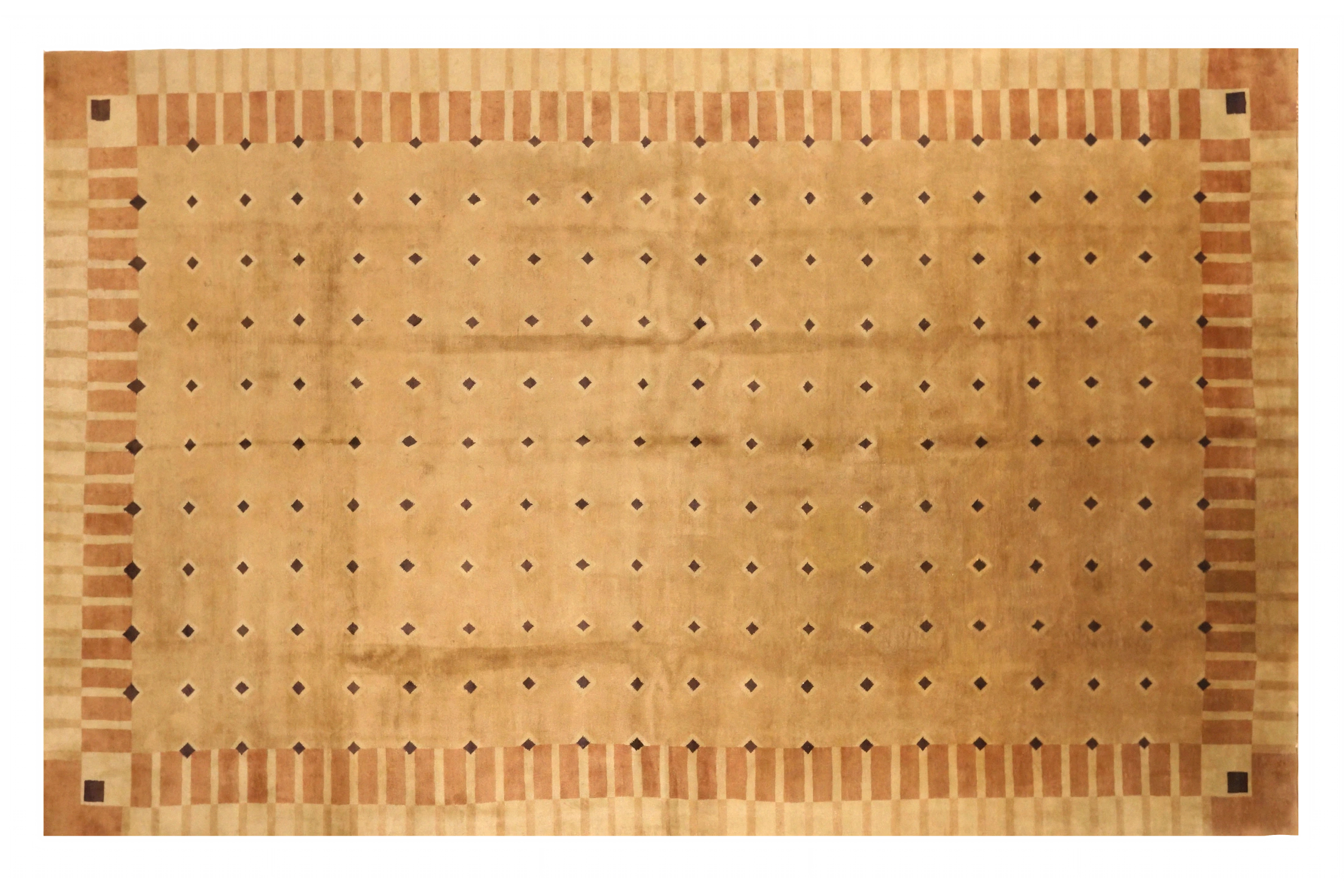 Antique Nepal Bijar Modern / Contemporary Rug 72572