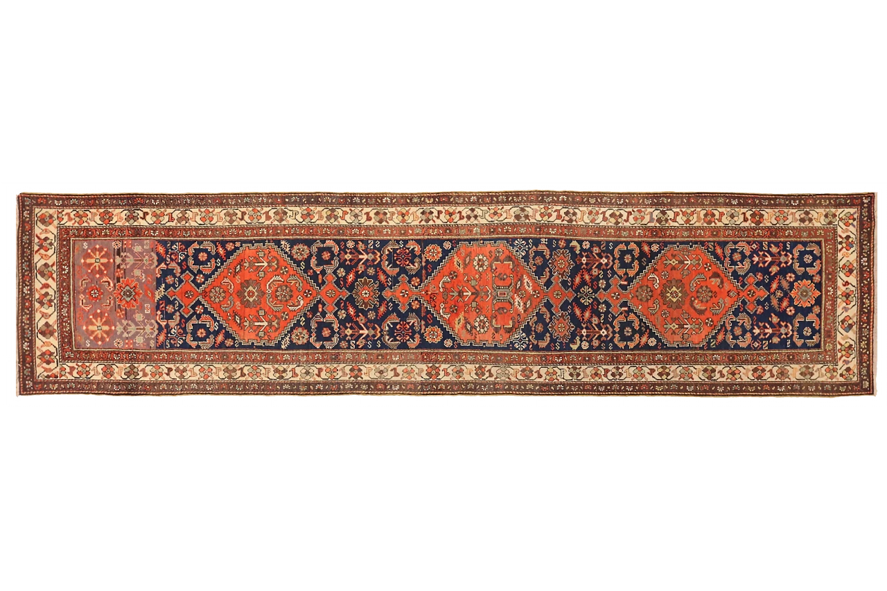 Antique Persian Malayer Traditional Rug 72583