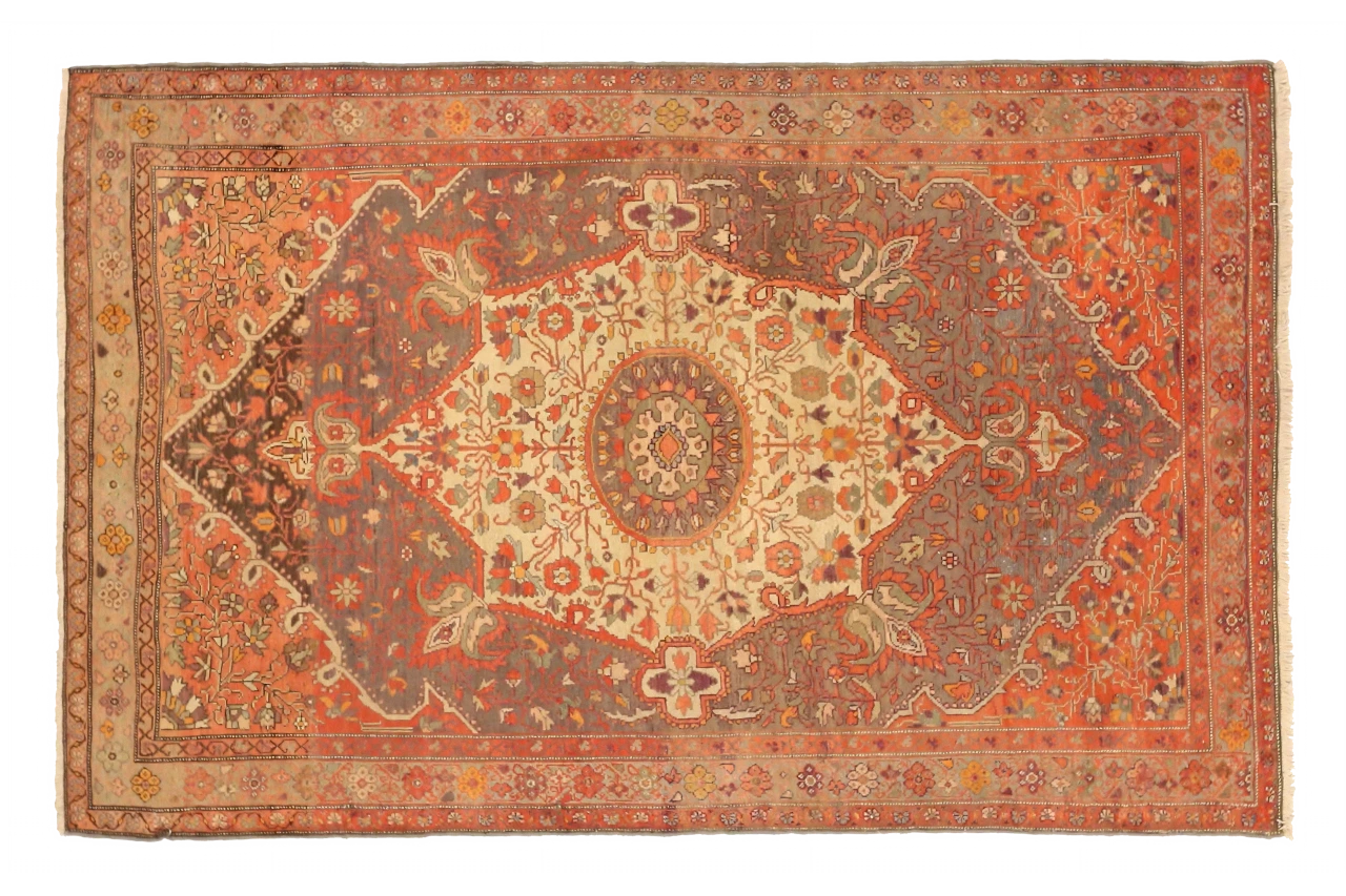 Antique Persian Farahan Traditional Rug 72587
