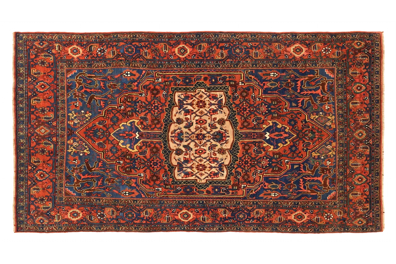 Antique Persian Bijar Traditional Rug 72597