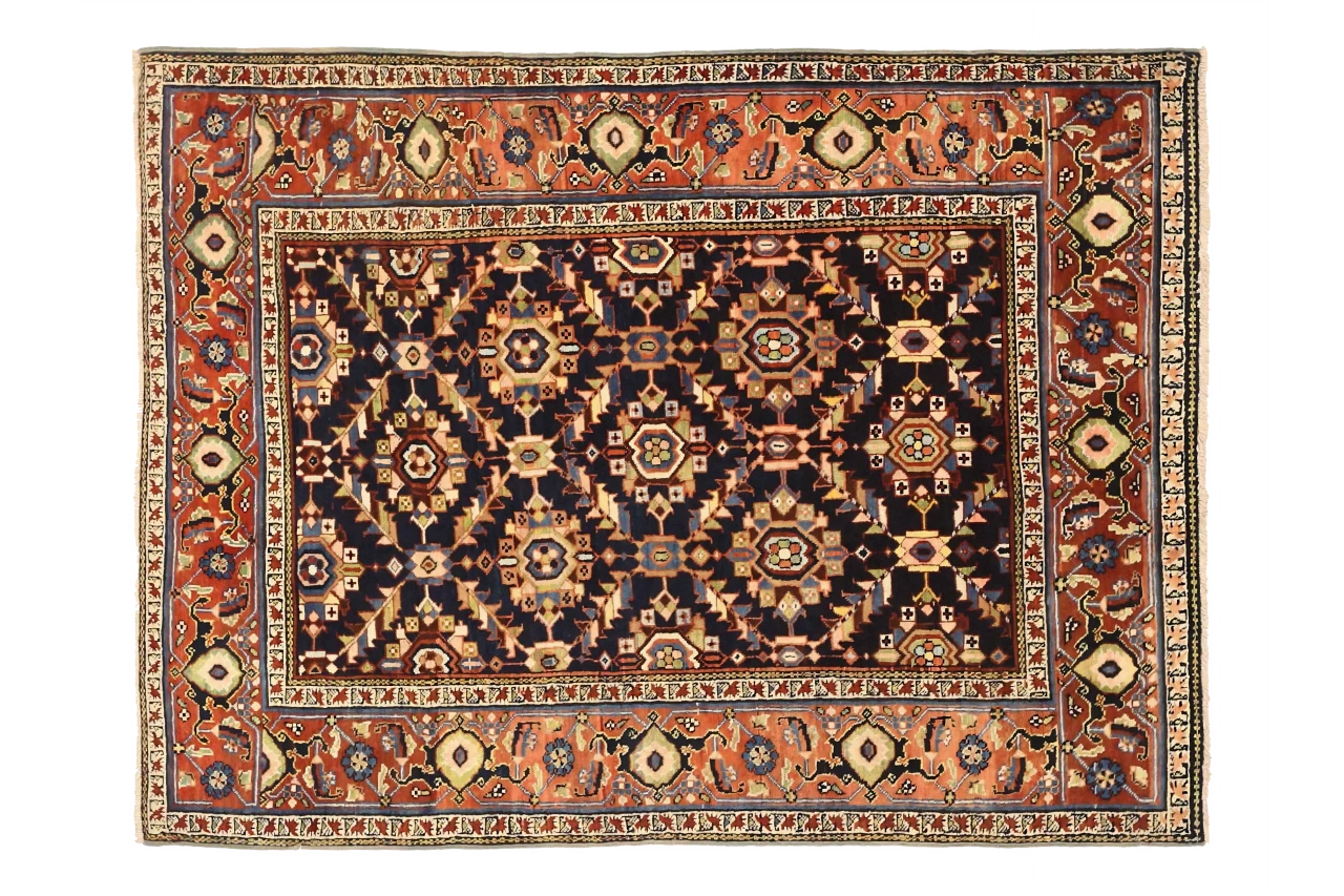 Antique Persian Heriz Traditional Rug 72602