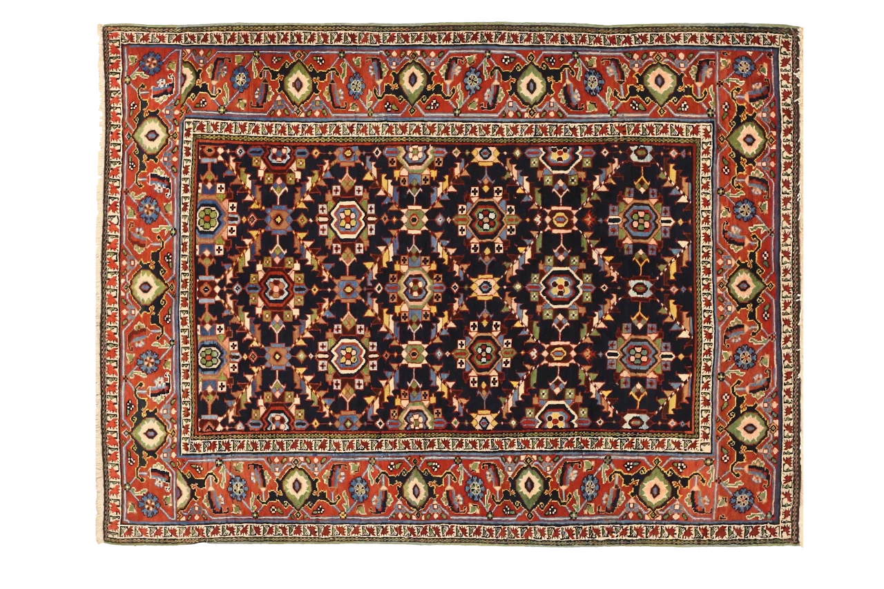 Antique Persian Heriz Traditional Rug 72603