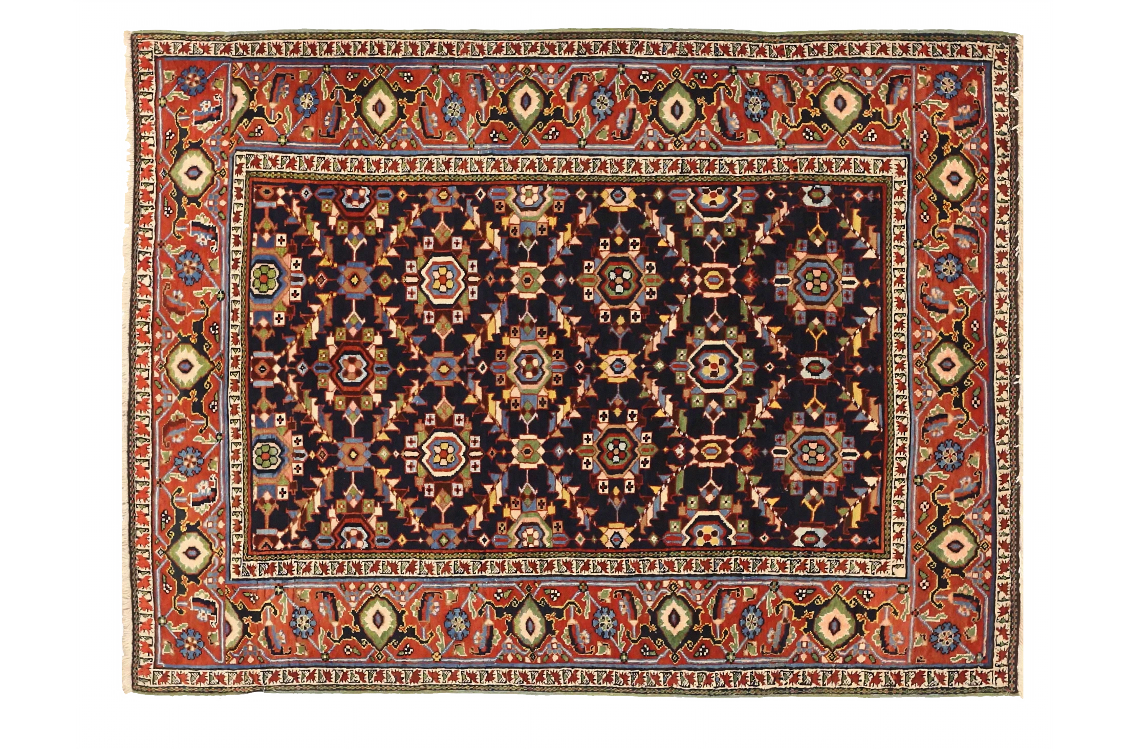 Antique Persian Heriz Traditional Rug 72603