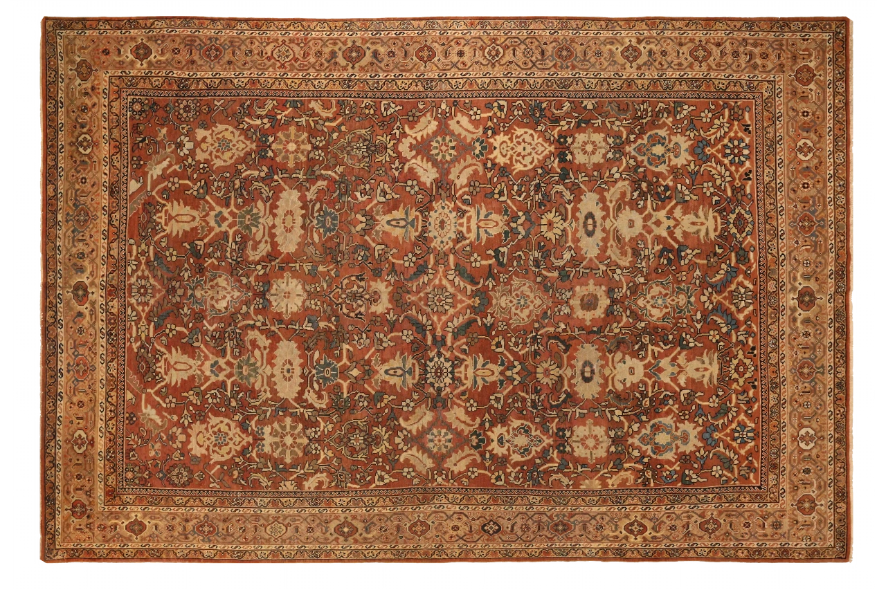 Antique Persian Mahal Traditional Rug 72633