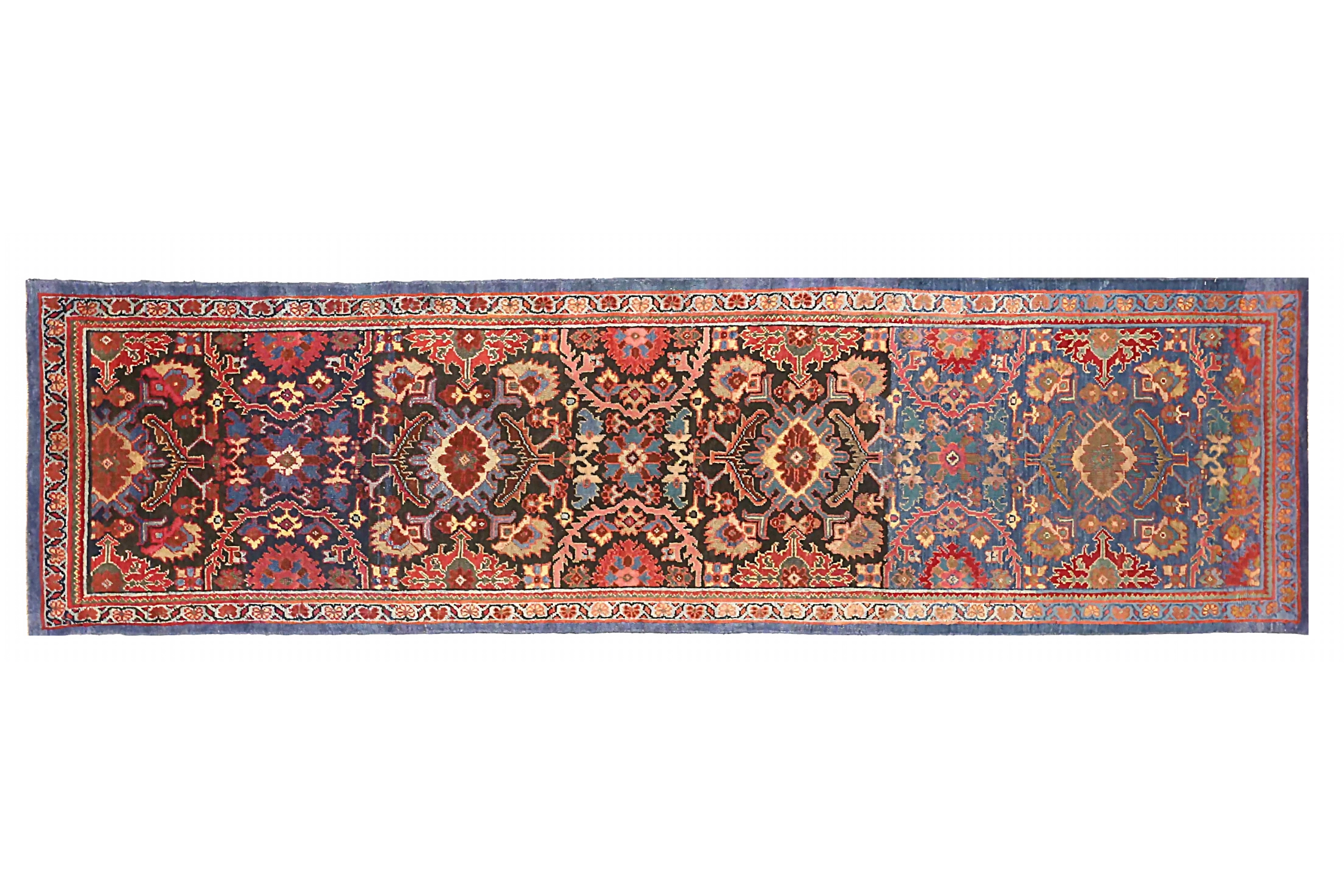 Antique Persian Sultanabad Transitional Rug 72638