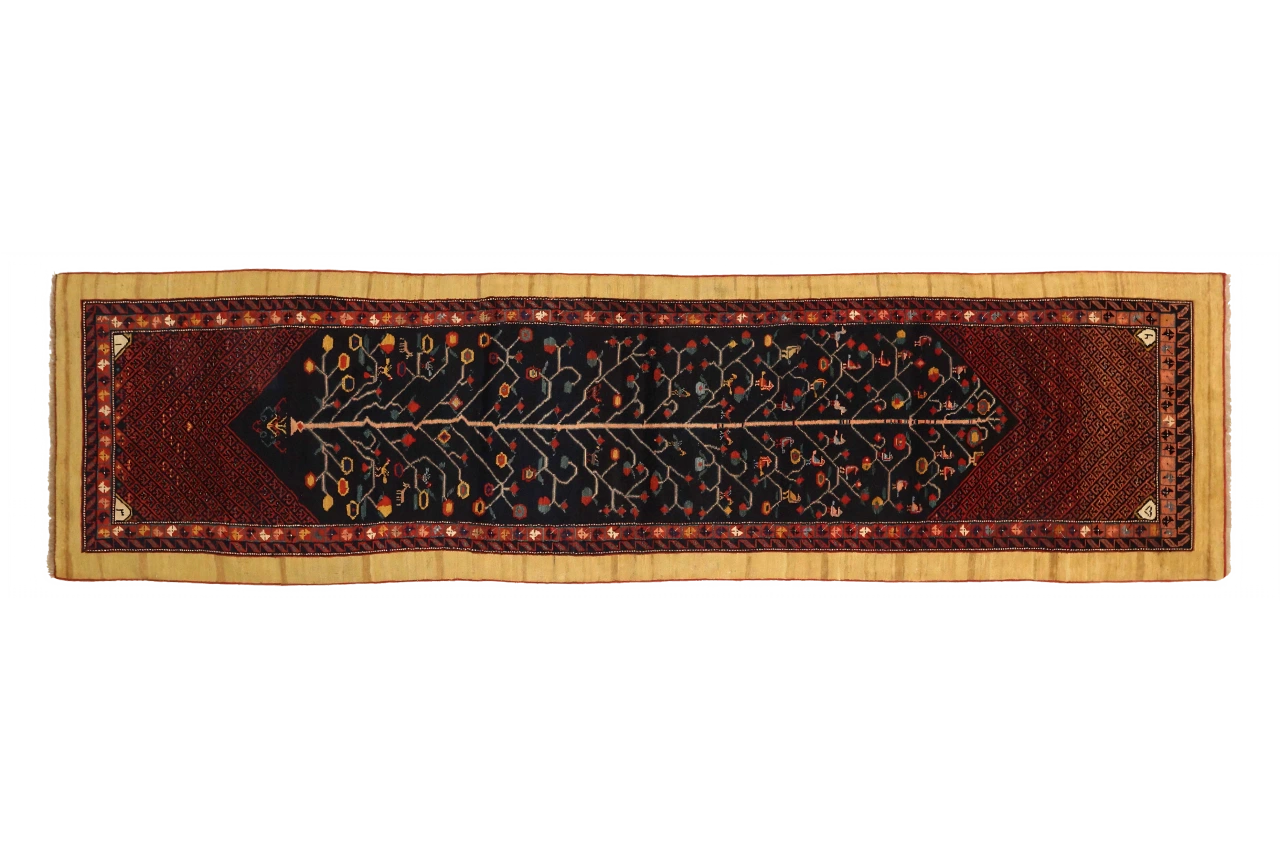 Antique Persian Bakhtiar Transitional Rug 72662