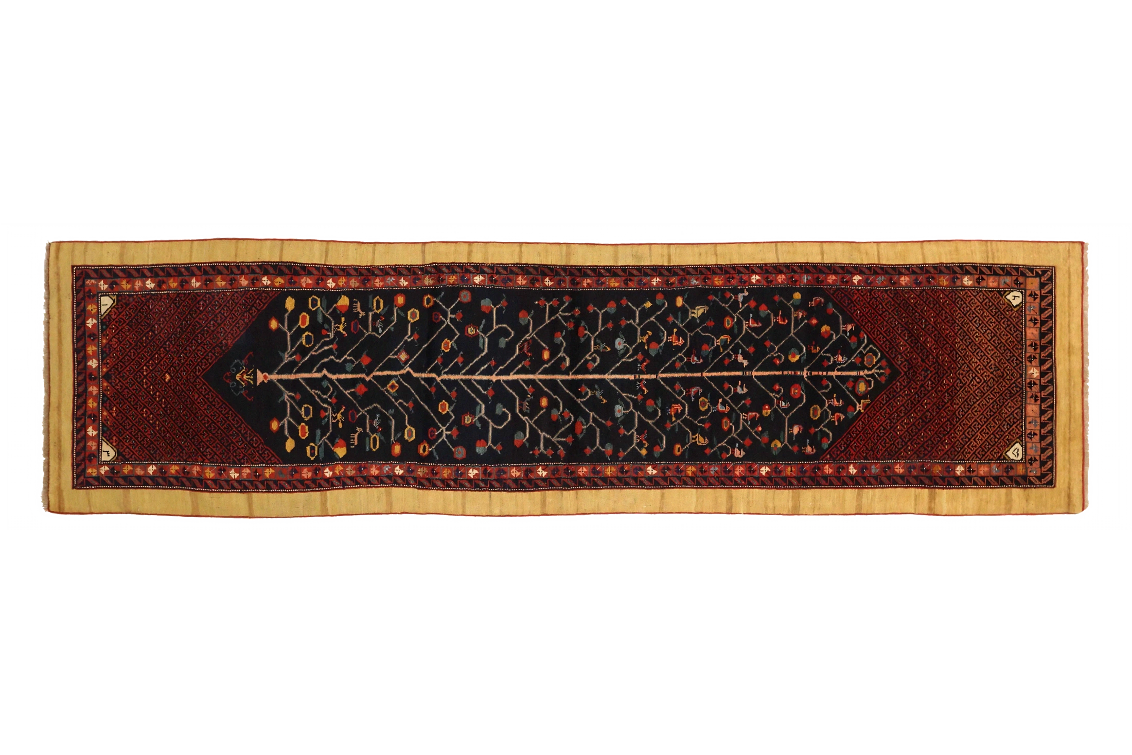 Antique Persian Bakhtiar Transitional Rug 72662