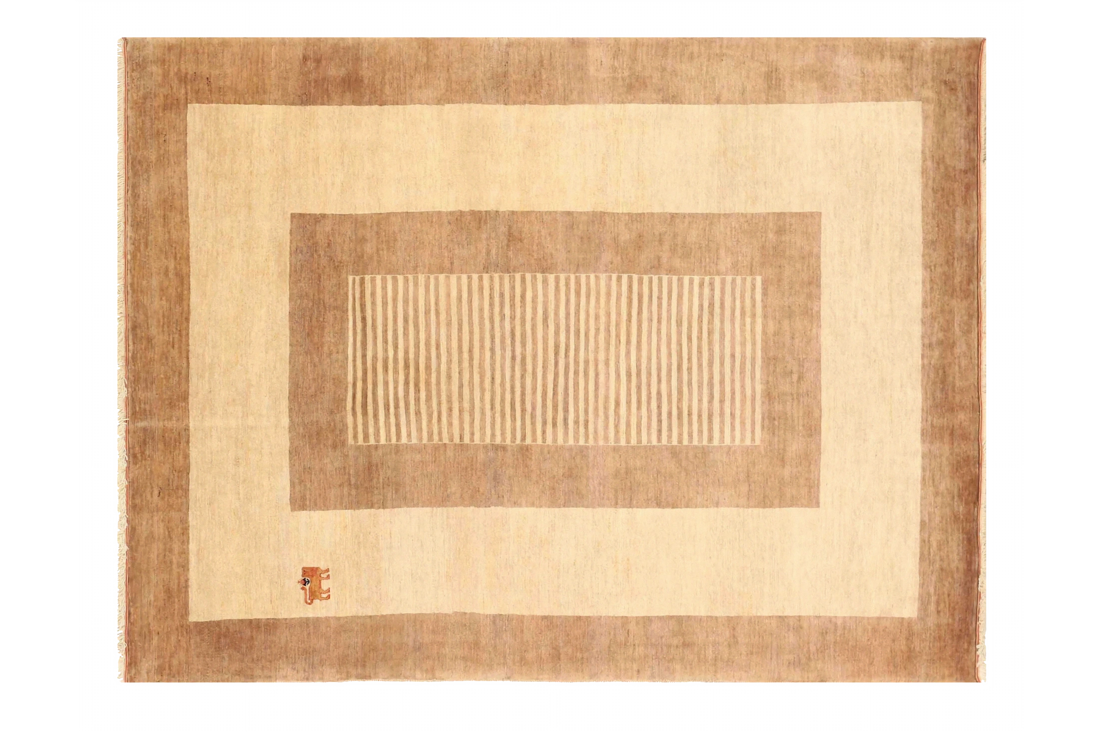 Antique Persian Gabbeh Transitional Rug 72669