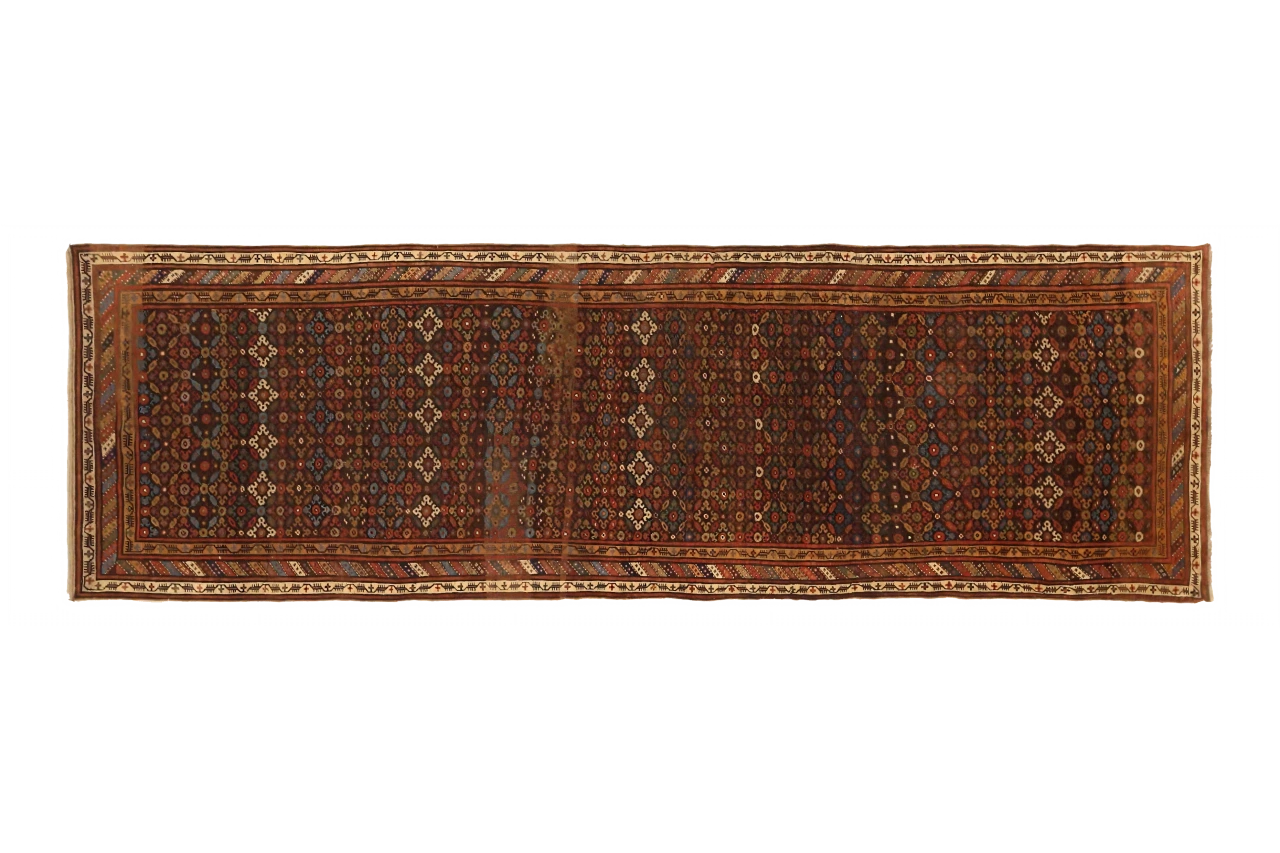 Antique Persian Bijar Transitional Rug 72673