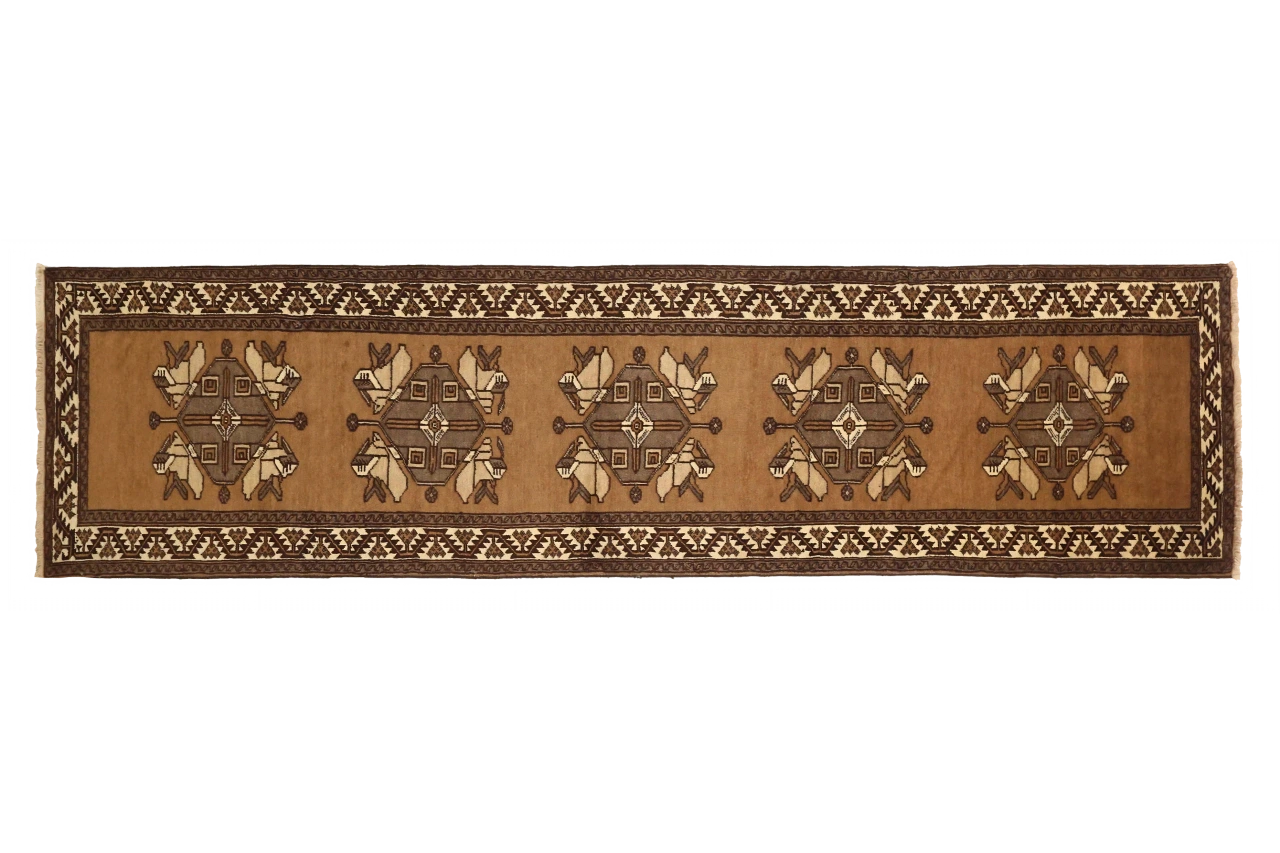 Antique Persian Mashad Traditional Rug 72705