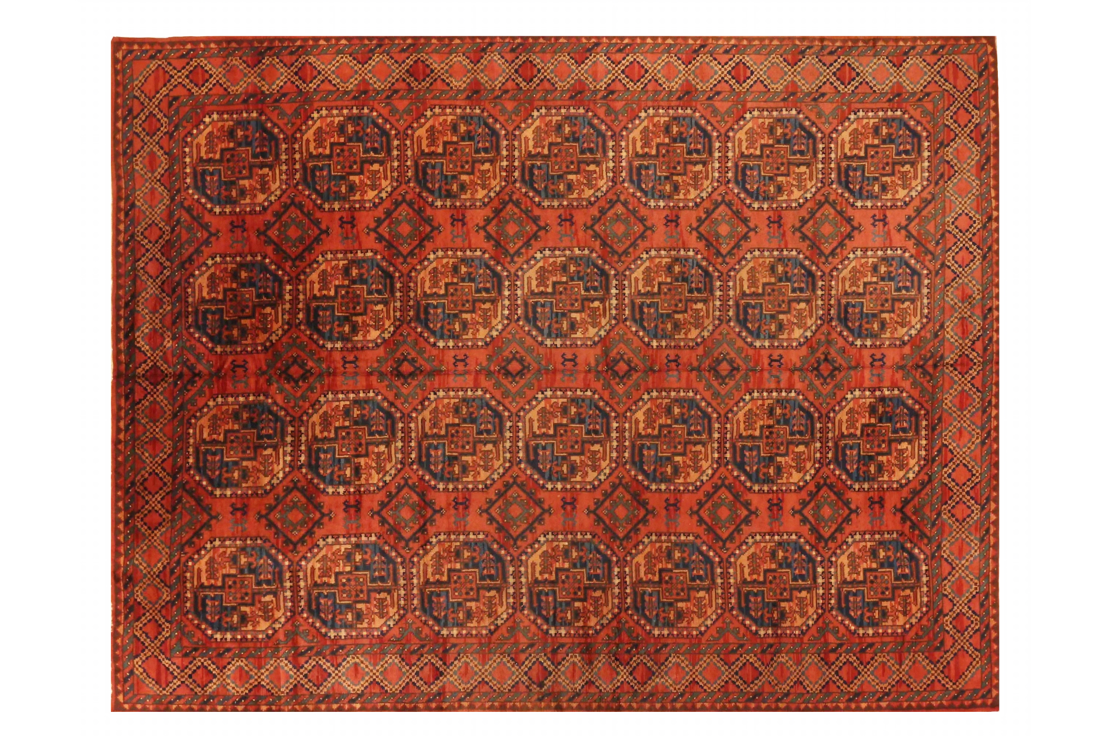 Antique Afghanistan Traditional Rug 72729