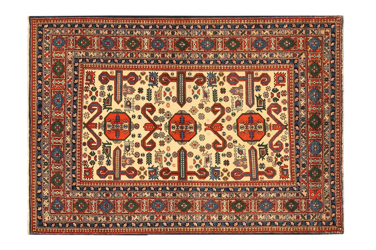 Antique Russia Azarbaijan Tribal Rug 72741