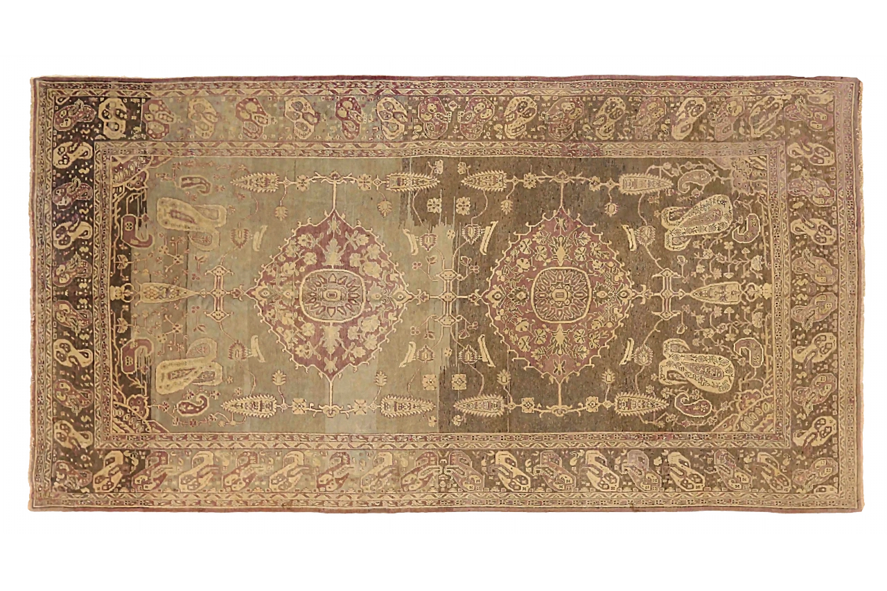 Antique Russia Khotan Transitional Rug 72745