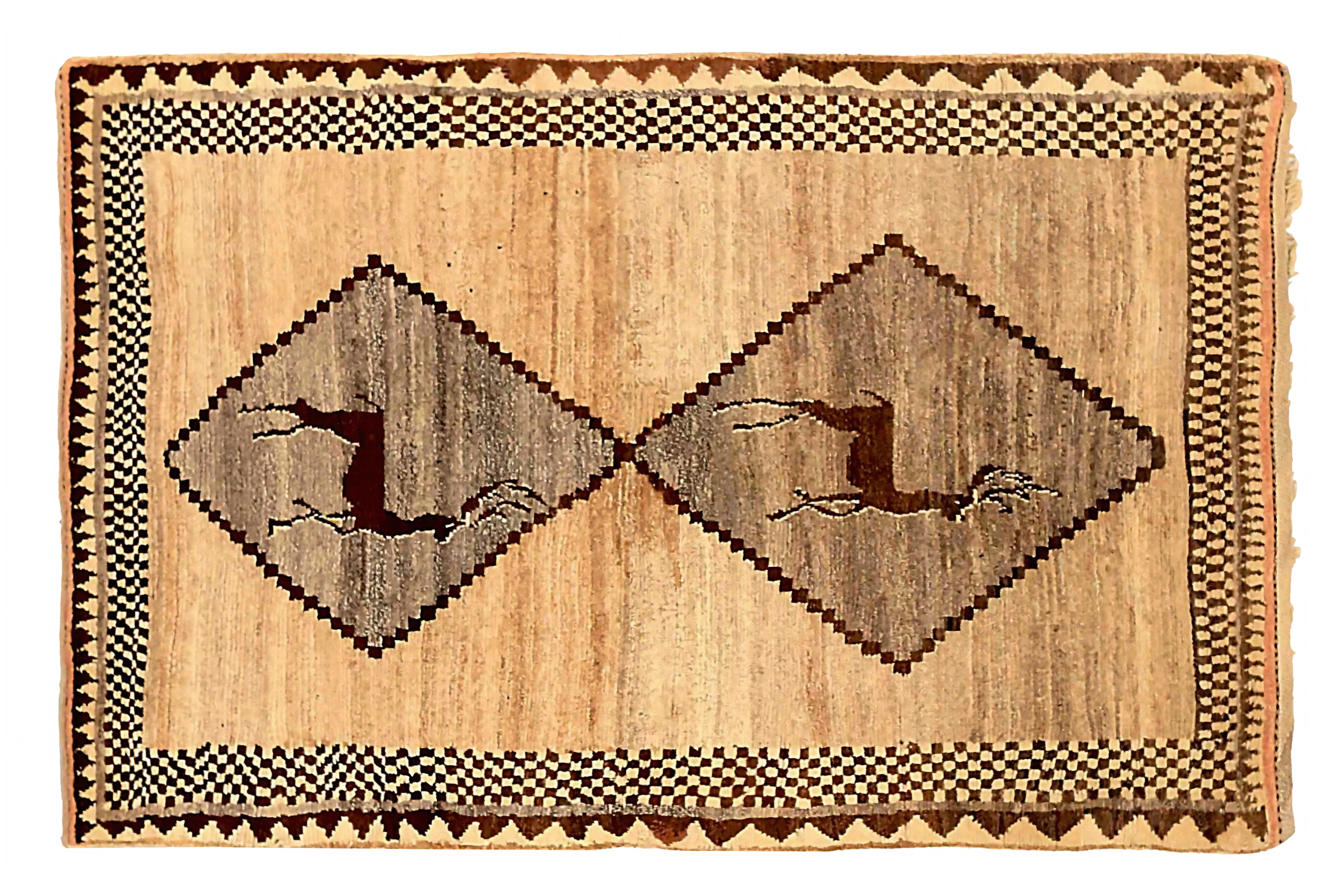 Antique Persian Gabbeh Tribal Rug 72767