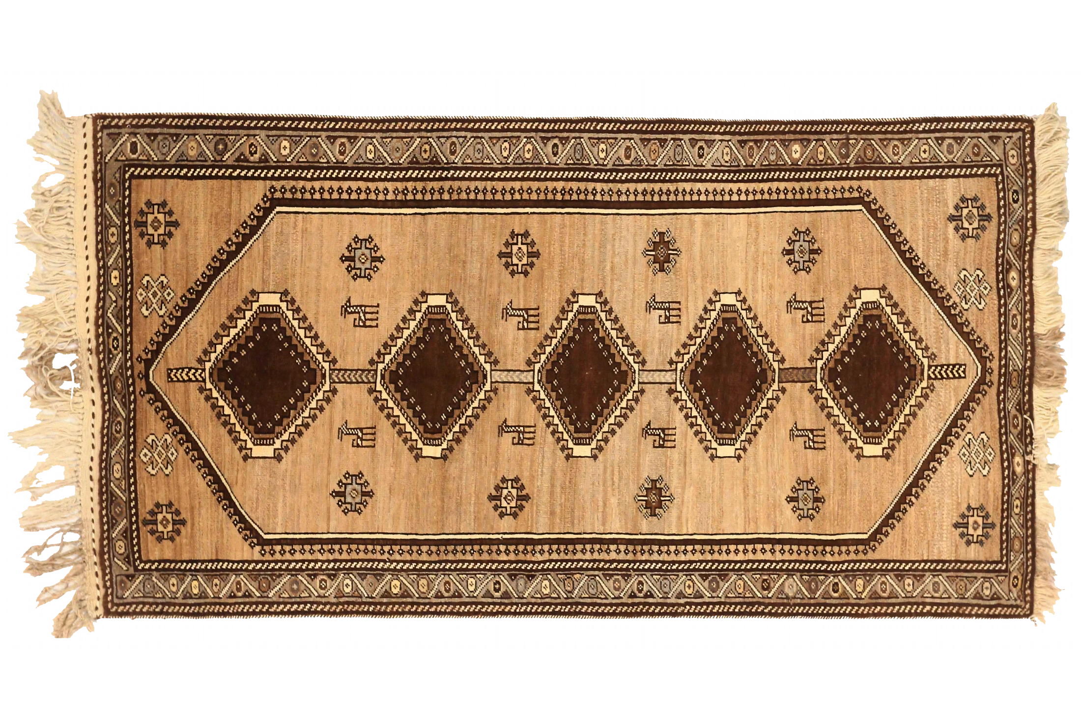 Antique Persian Gabbeh Traditional Rug 72770