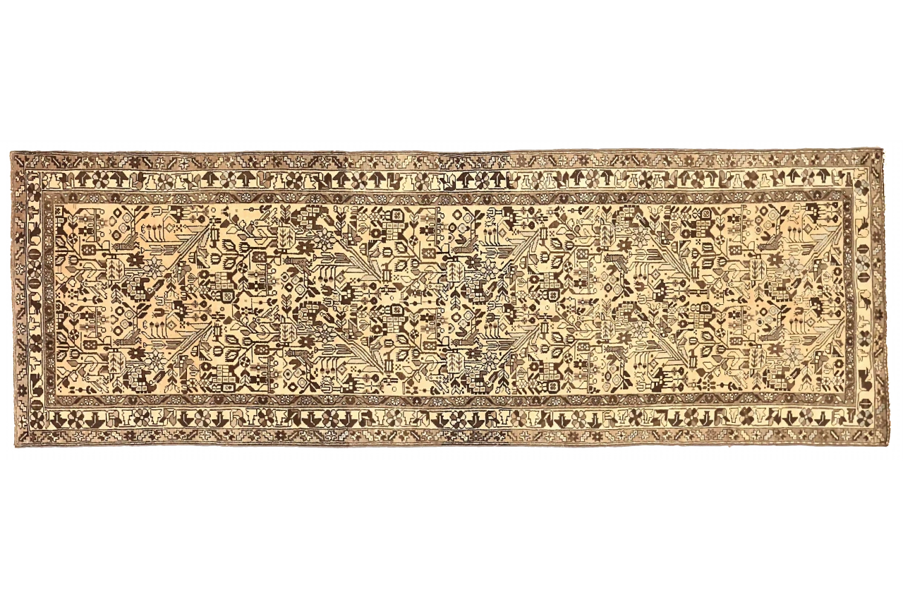 Antique Persian Malayer Transitional Rug 72810