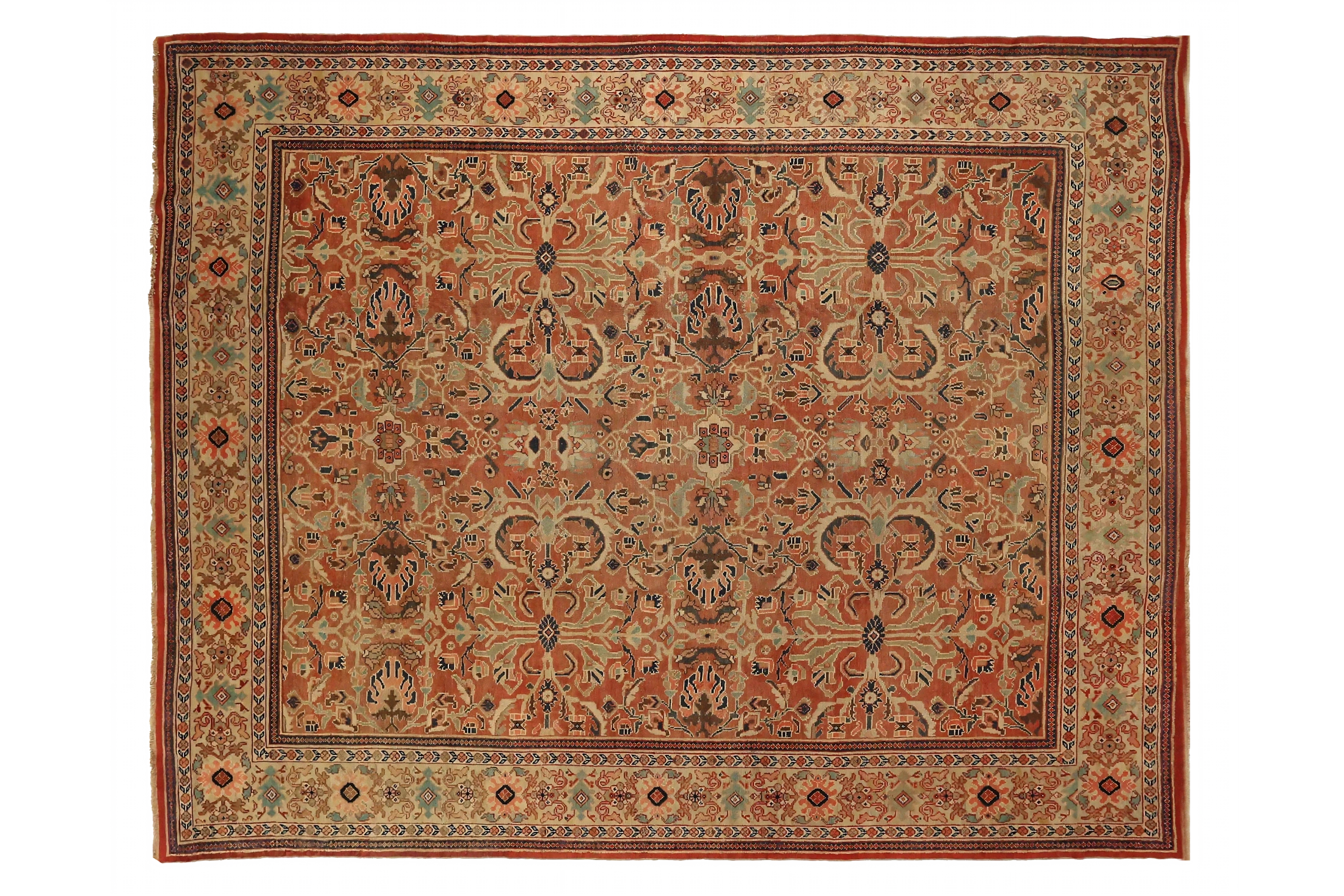 Antique Persian Sultanabad Traditional Rug 72814