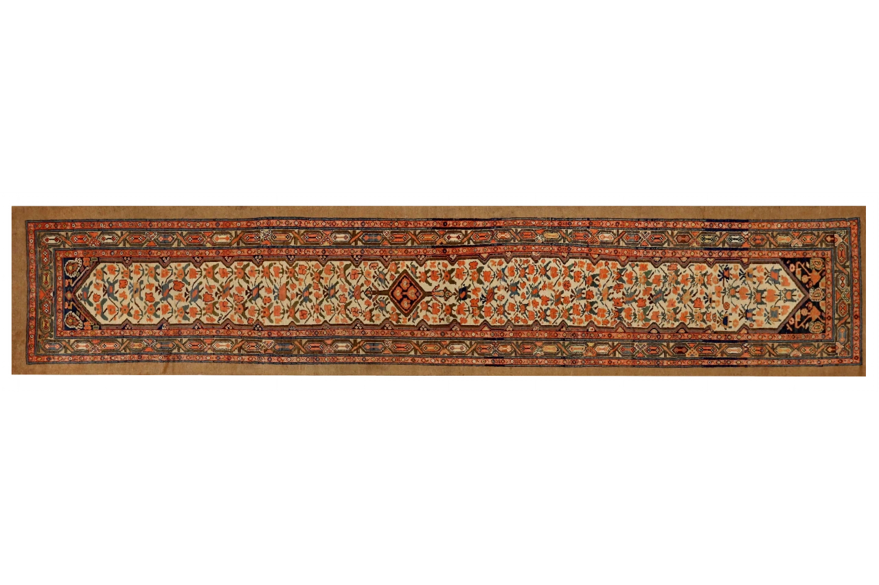 Antique Persian Malayer Traditional Rug 72828