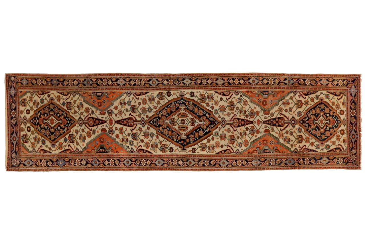 Antique Persian Malayer Traditional Rug 72835