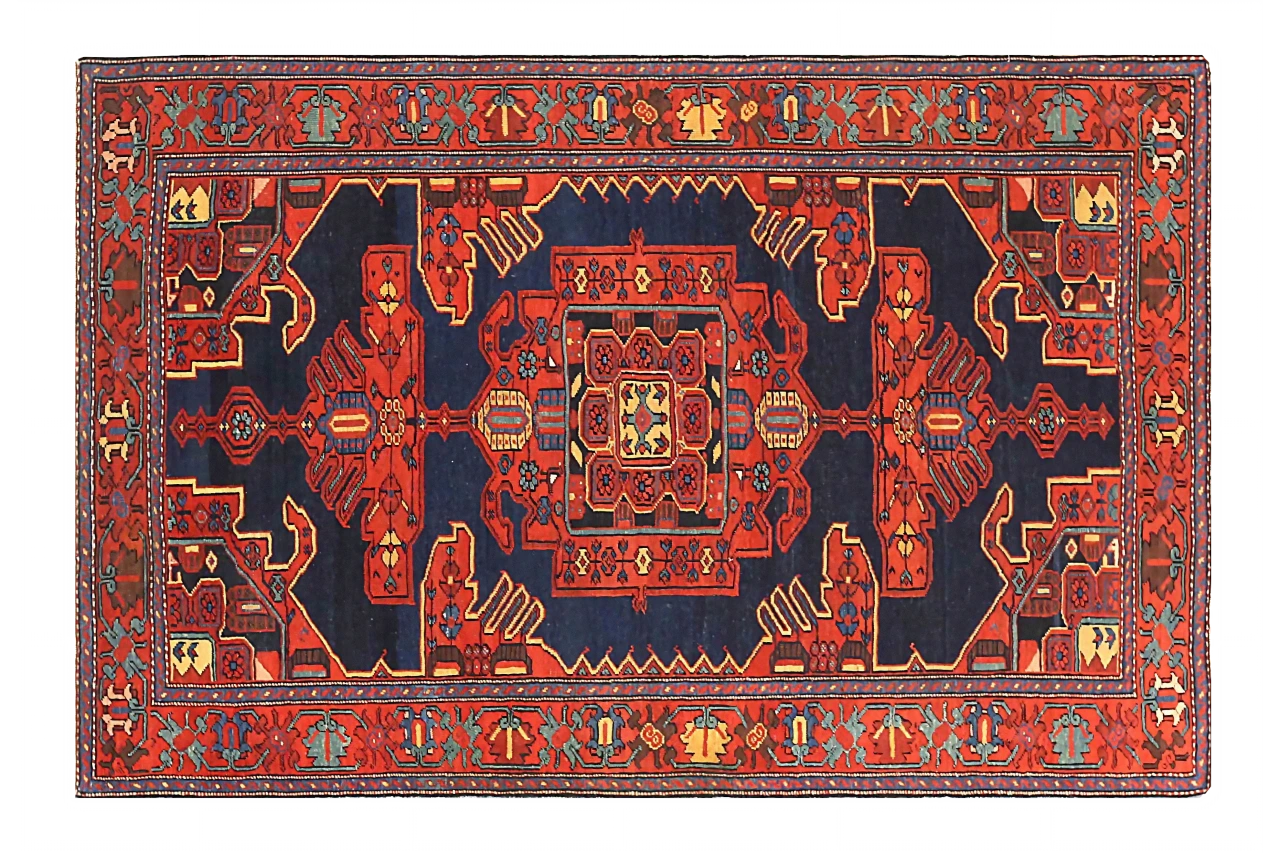 Antique Persian Malayer Traditional Rug 72842