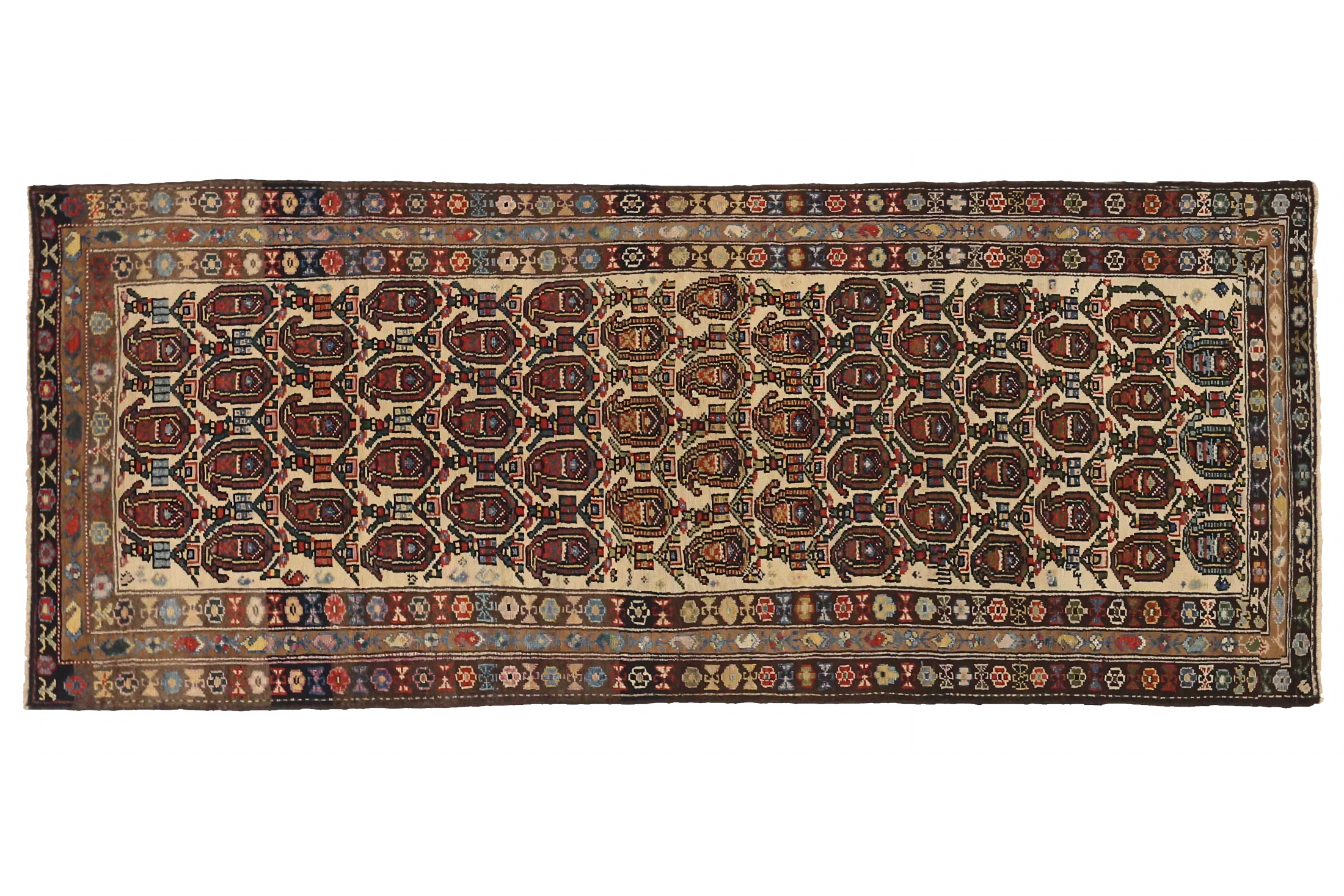 Antique Persian Bakhtiar Traditional Rug 72843