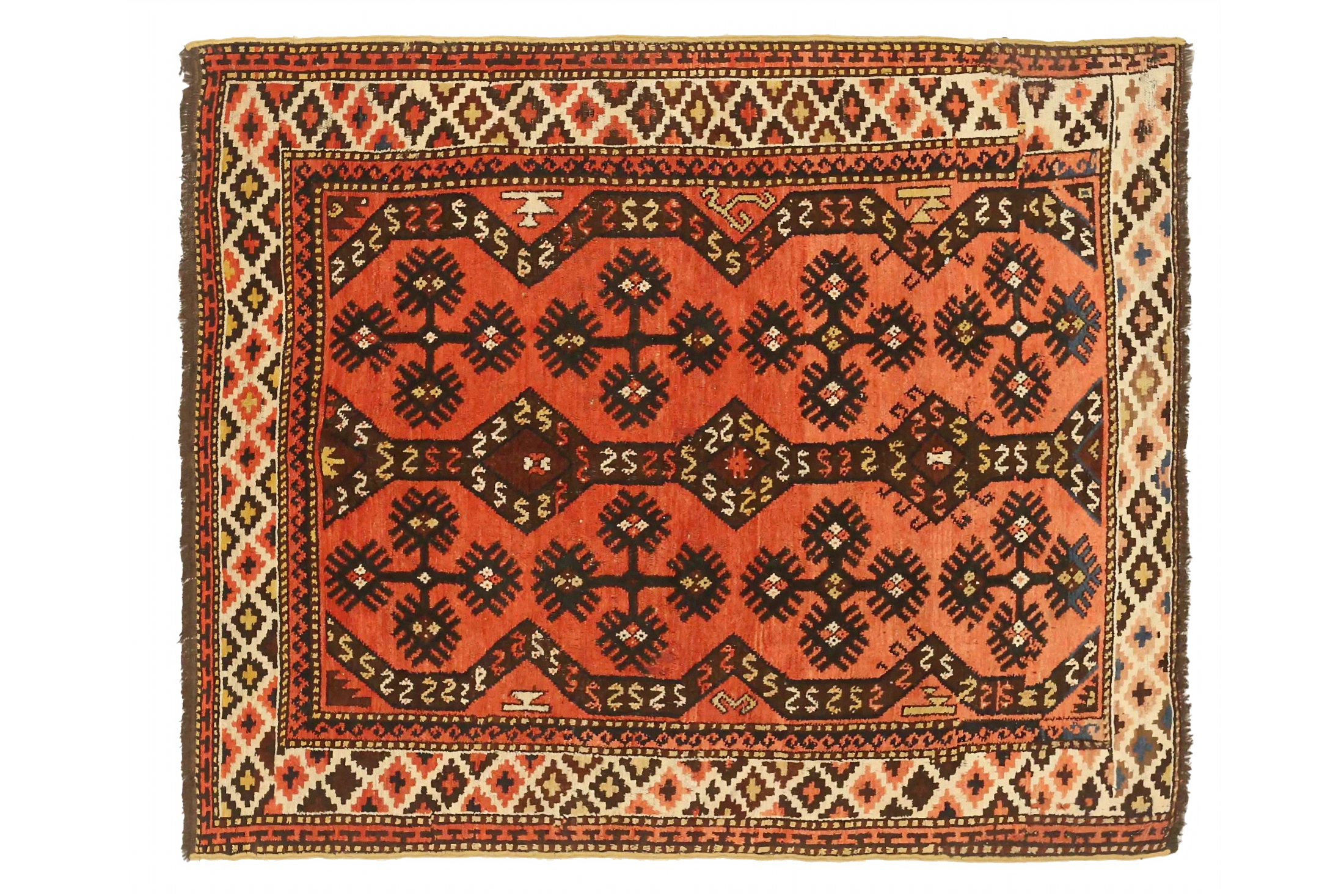 Antique Afghanistan Afghan Tribal Rug 72872