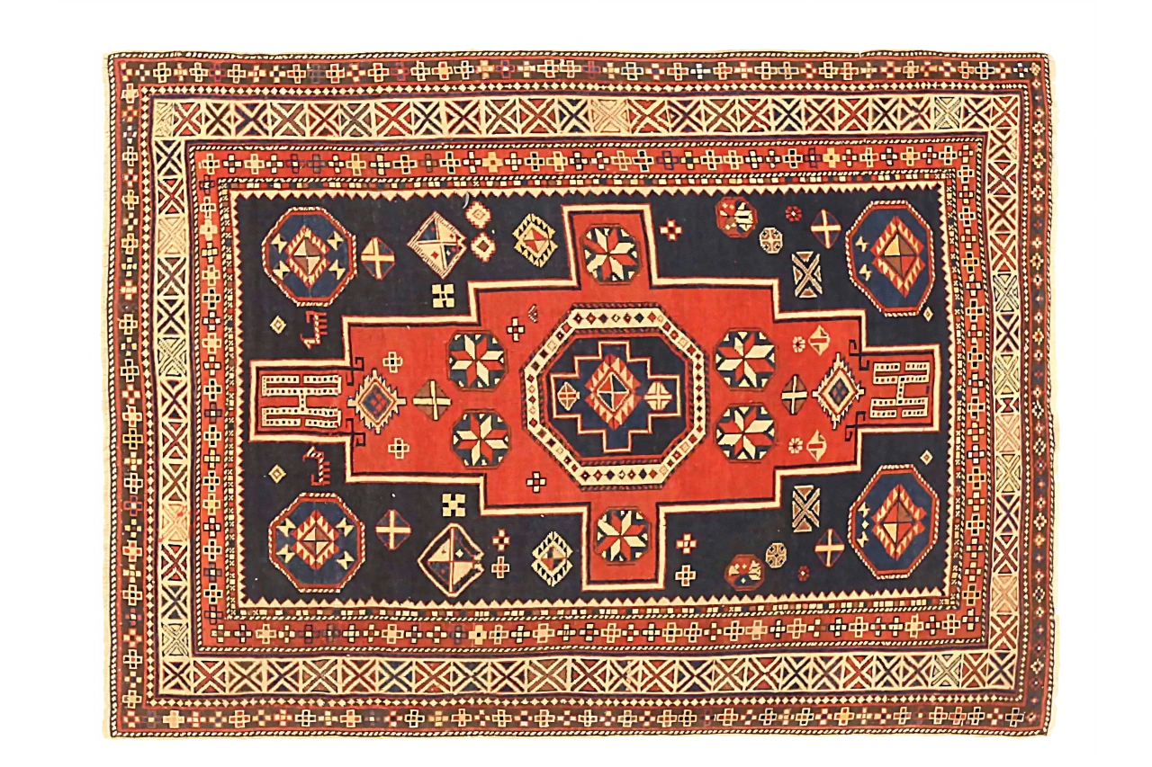 Antique Russia Shirvan Traditional Rug 72873