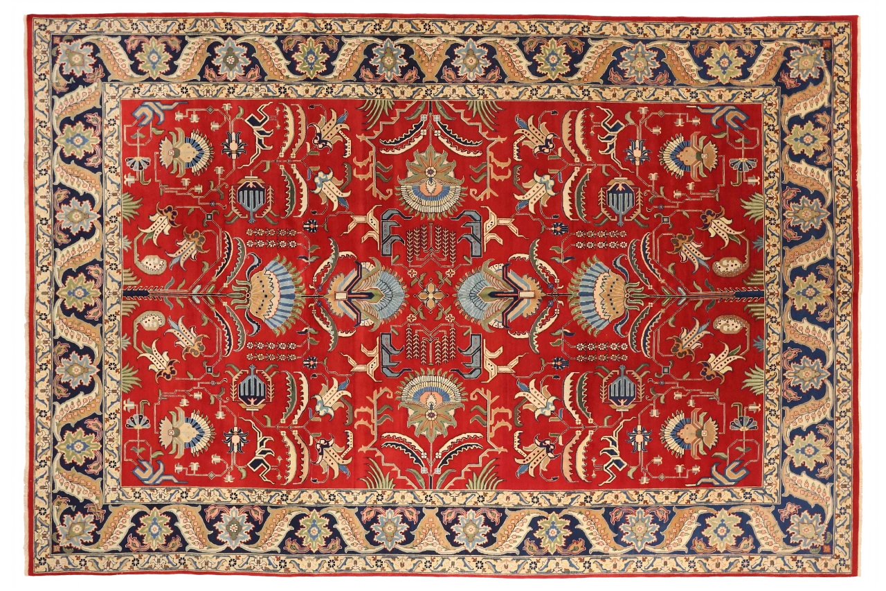Antique Persian Tabriz Traditional Rug 72881