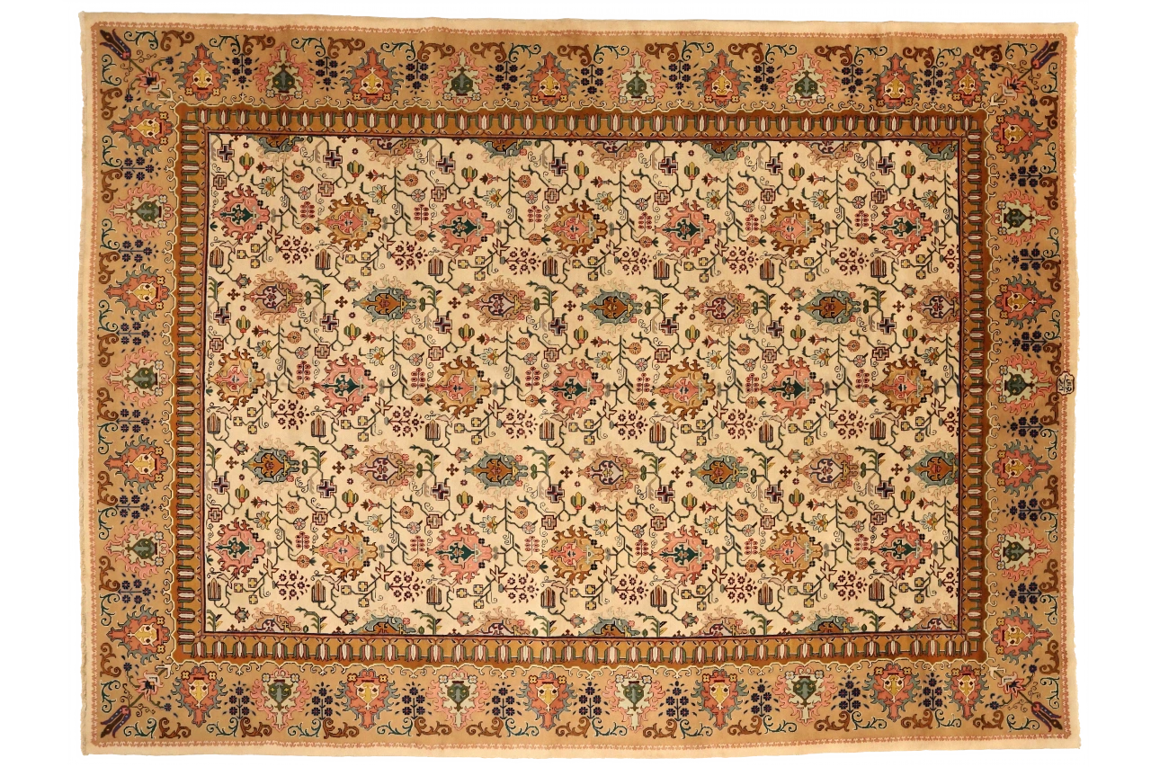 Antique Persian Tabriz Traditional Rug 72887