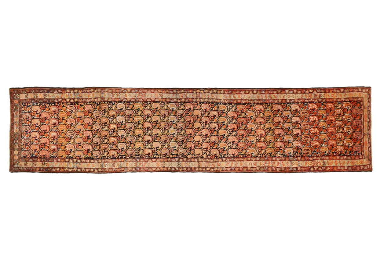 Antique Persian Malayer Transitional Rug 72901