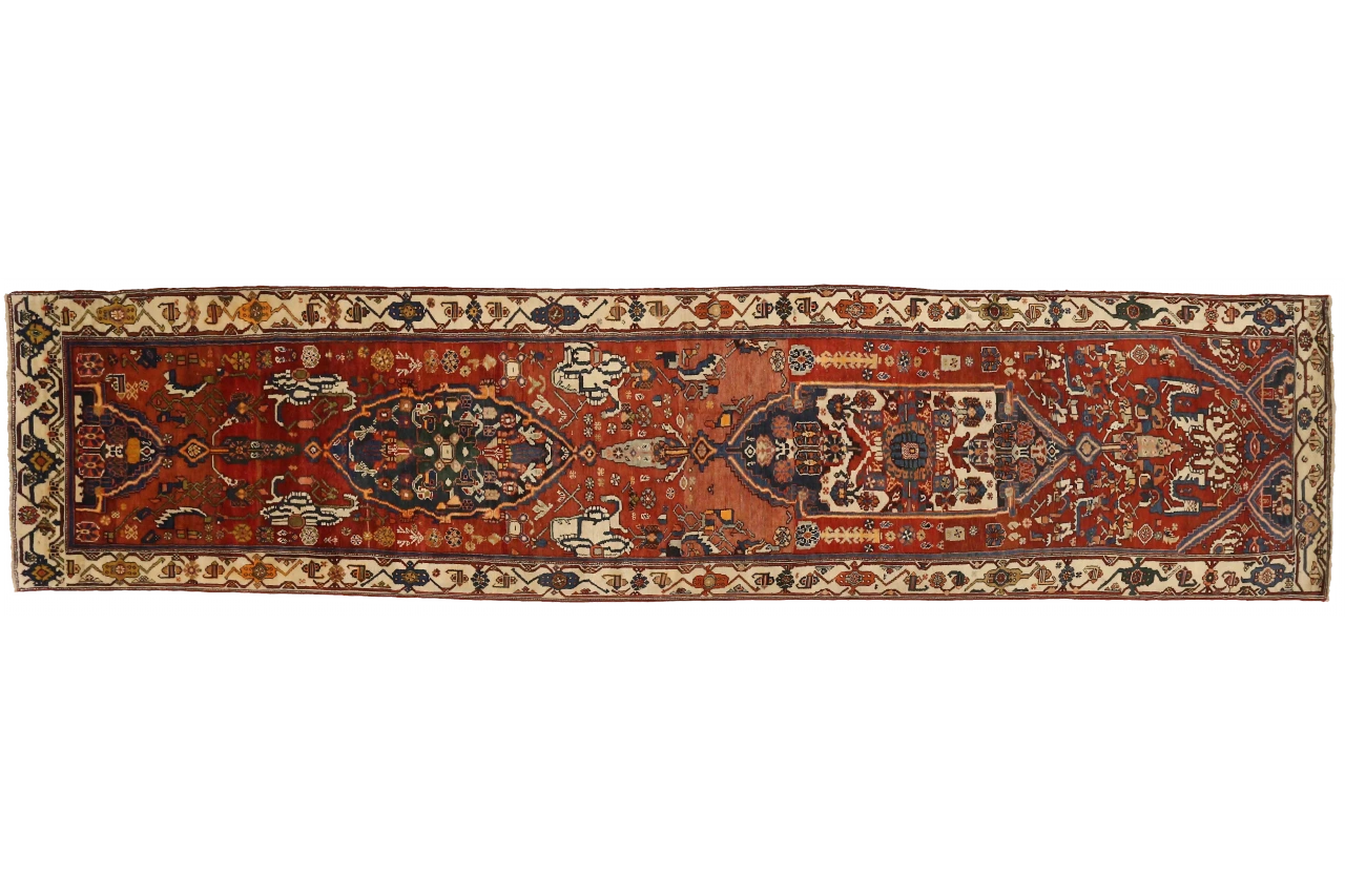 Antique Persian Malayer Traditional Rug 72918