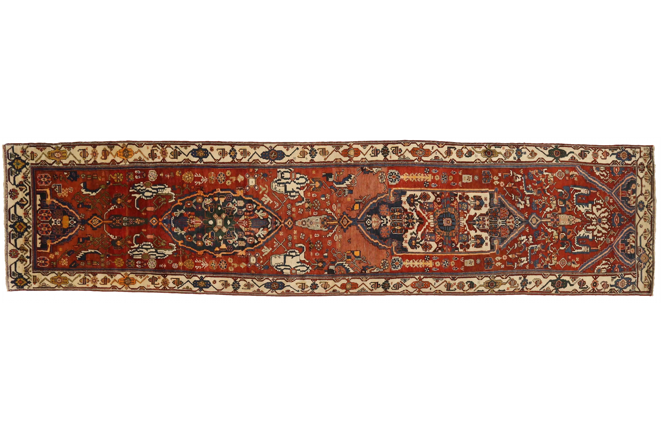Antique Persian Malayer Traditional Rug 72918