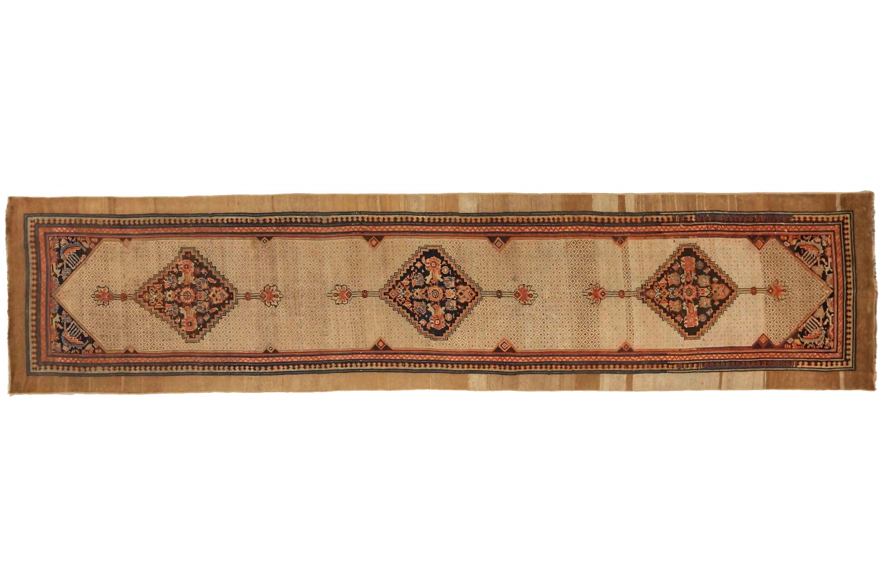 Antique Persian Malayer Transitional Rug 72925