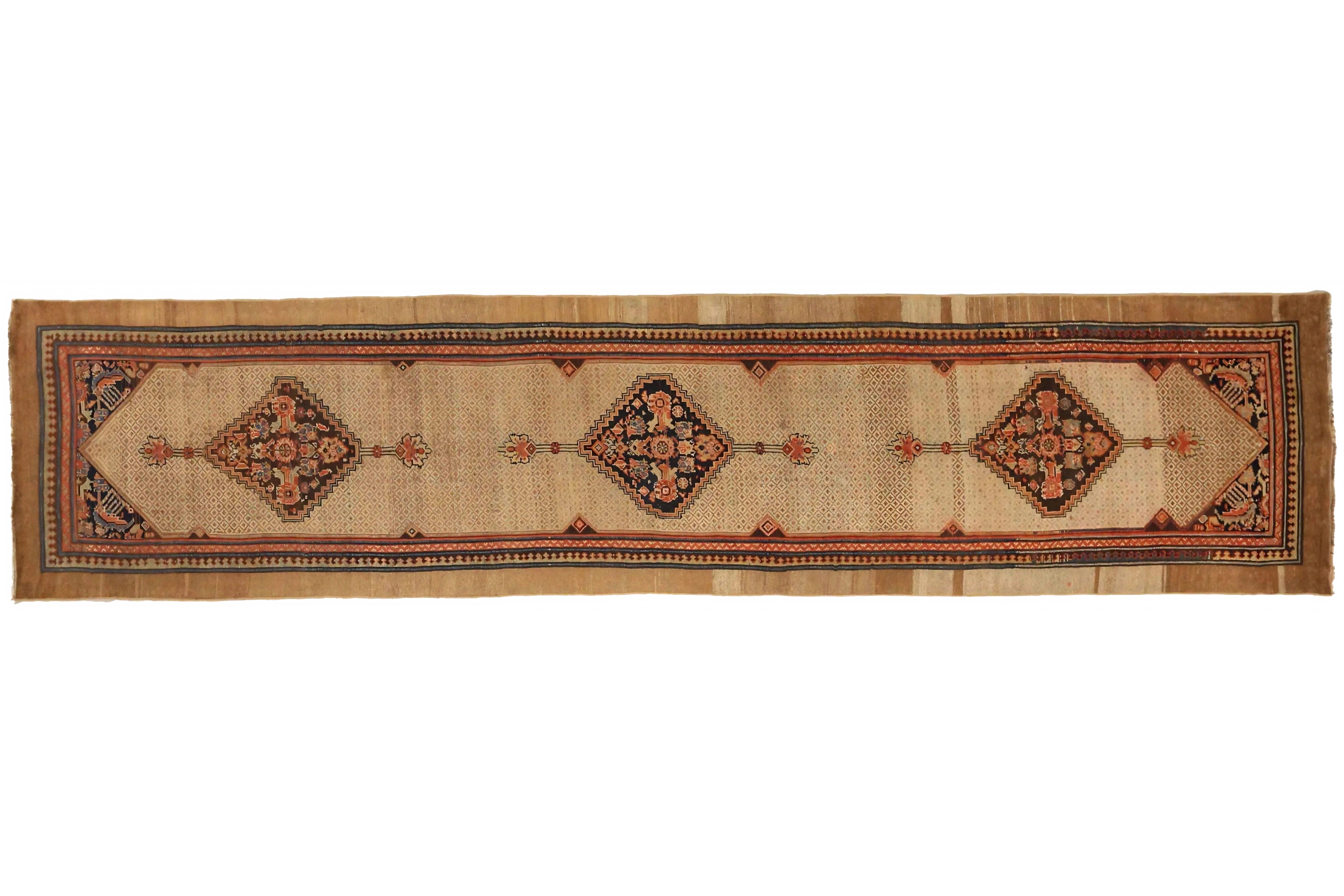 Antique Persian Malayer Transitional Rug 72925
