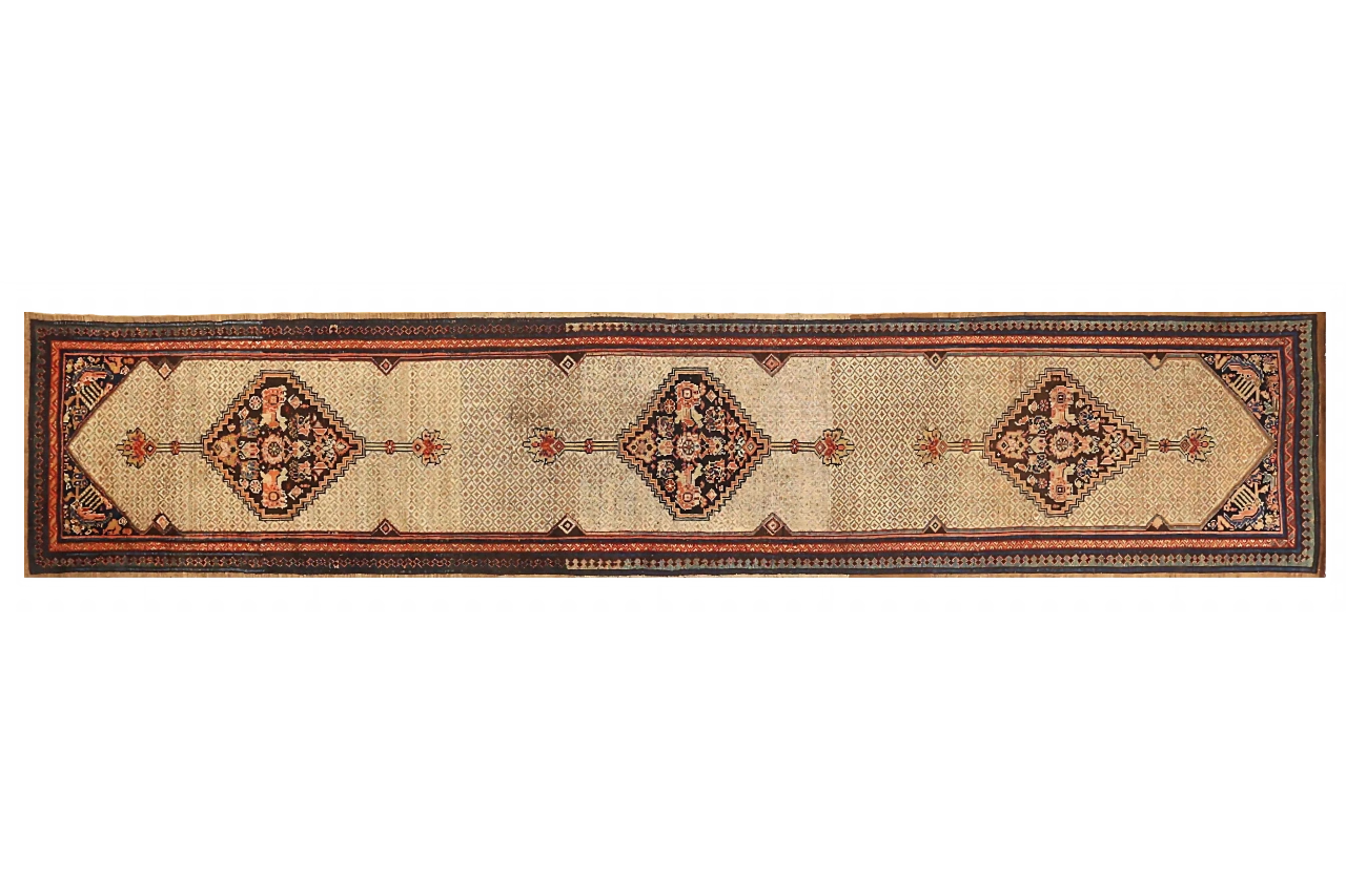 Antique Persian Malayer Transitional Rug 72926